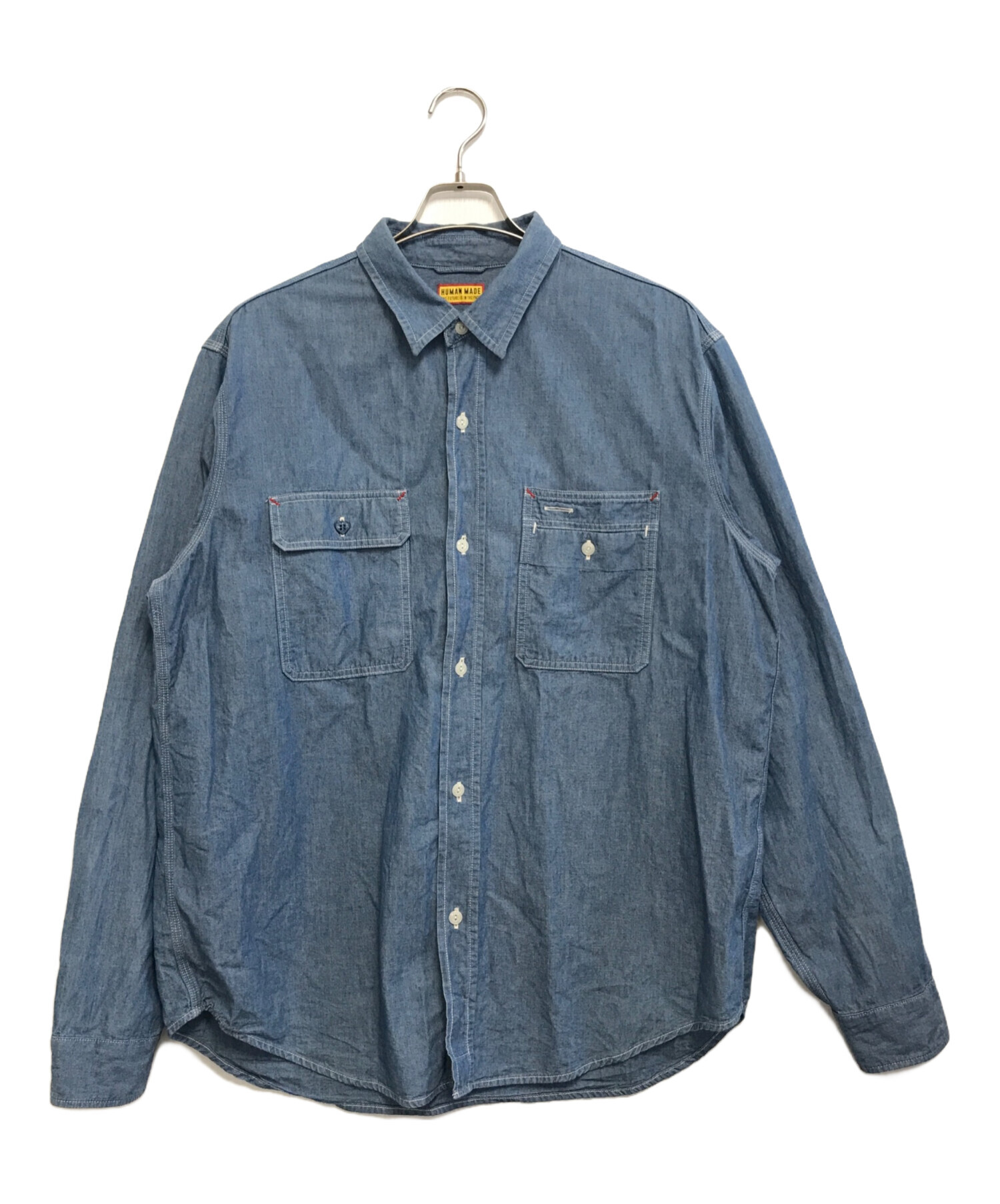 ヒューマンメイド　HUMAN MADE Chambray Work Shirt 中古・古着通販】HUMAN MADE (ヒューマンメイド) CHAMBRAY SHIRT