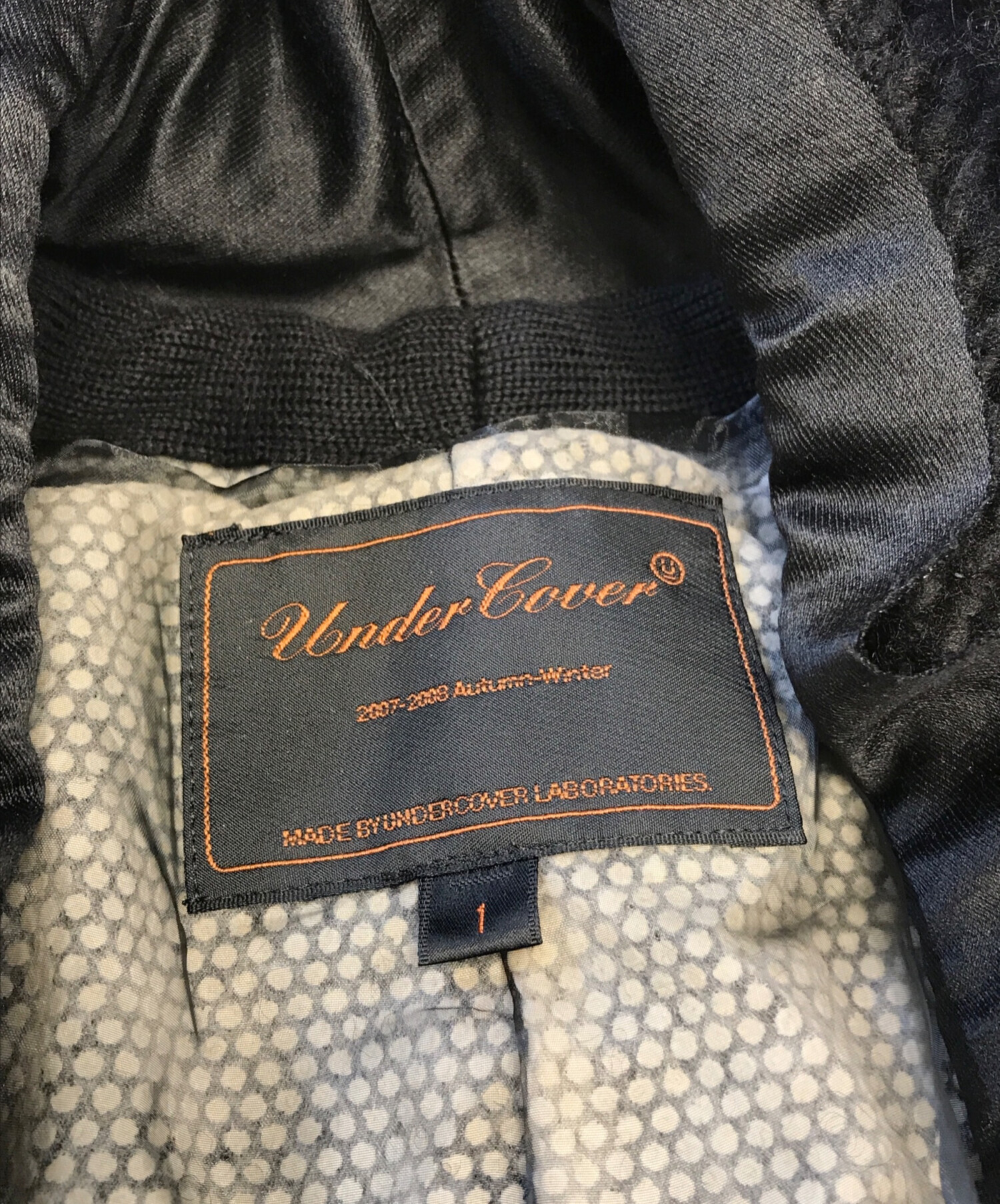 中古・古着通販】UNDERCOVER (アンダーカバー) ニットコート ブラック