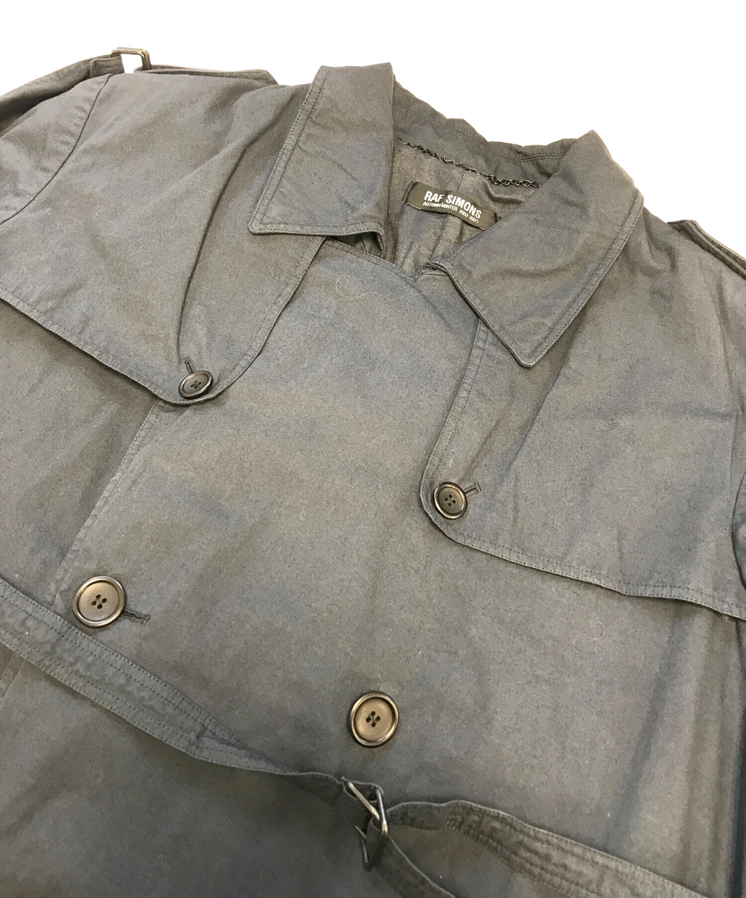 中古・古着通販】RAF SIMONS (ラフシモンズ) オイルド加工トレンチ