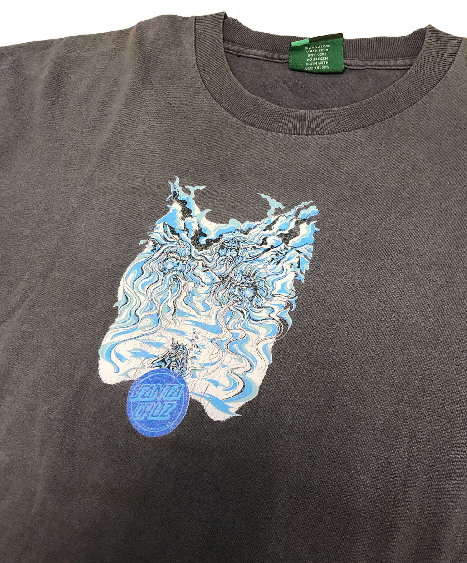 90s Santa Cruz サンタクルーズ Tシャツ 半袖 クルーネック バック 