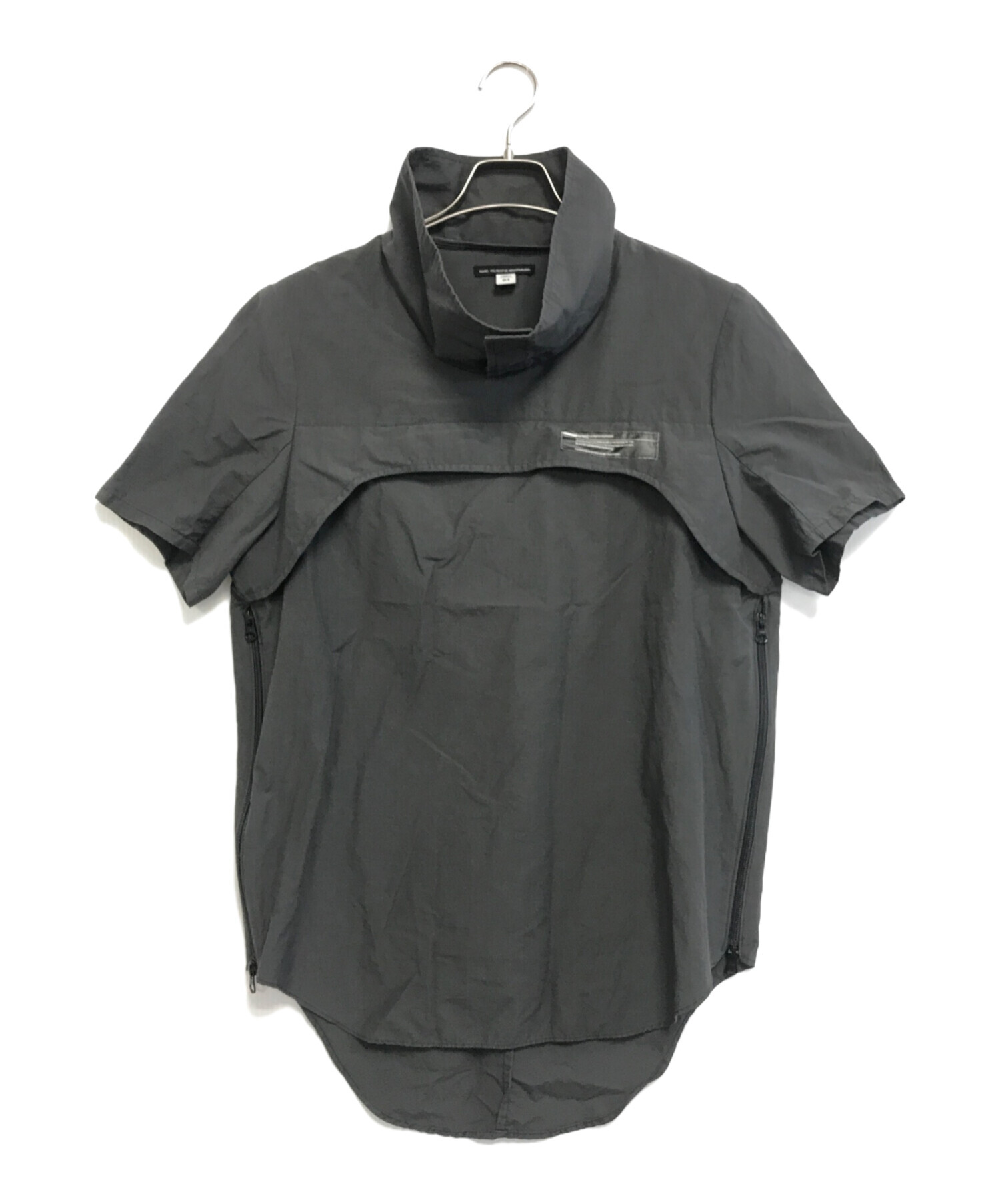 【フォロー割適用】90s nu/ke（JULIUS）industrial jac 中古・古着通販】NU/KE (ニューク) OFF-NECK TECH NYLON CUTSEW グレー