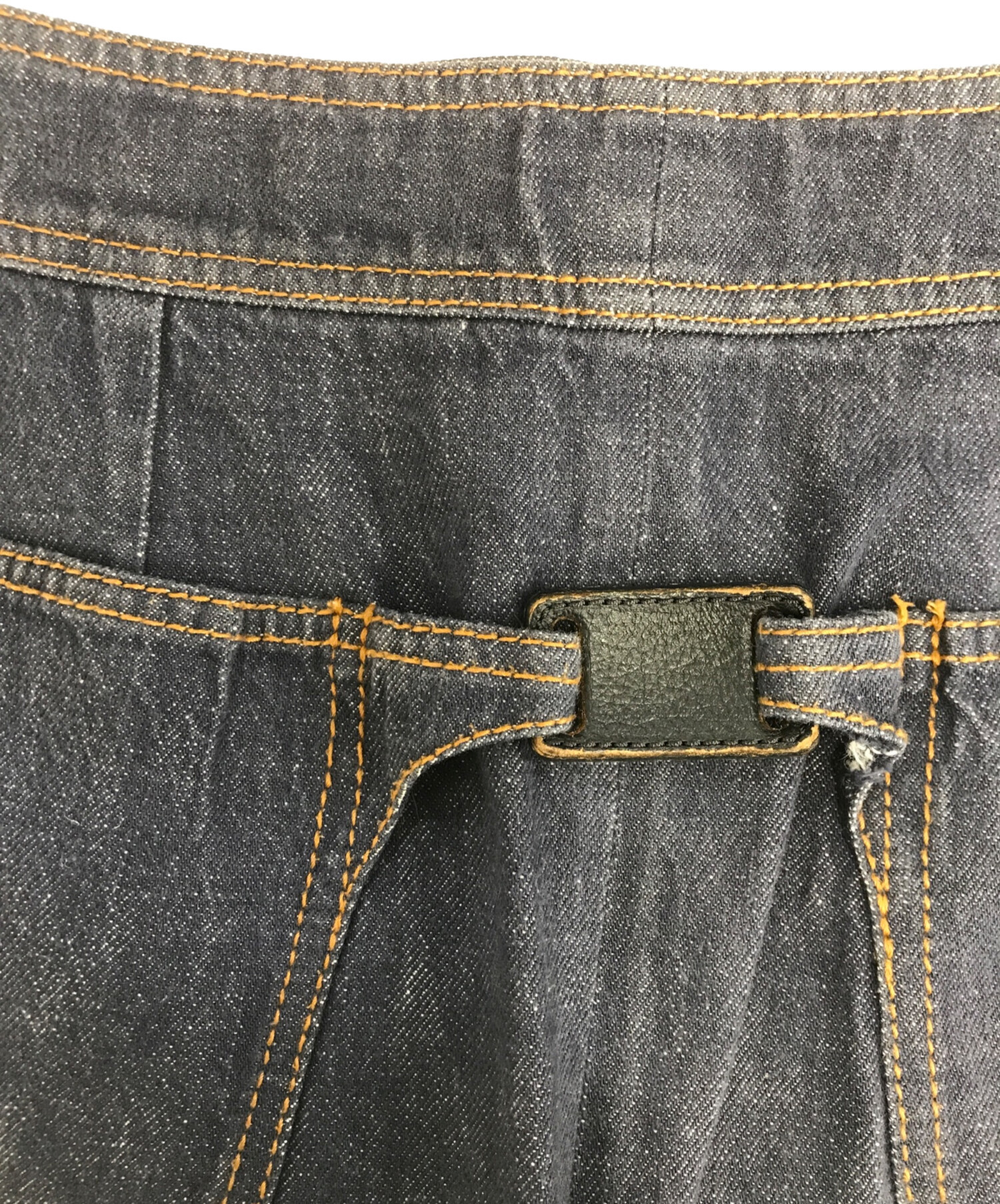 【未使用】DRIES VAN NOTEN デニム調 スカート 幾何学模様 M 中古・古着通販】DRIES VAN NOTEN (ドリスヴァンノッテン) デニム