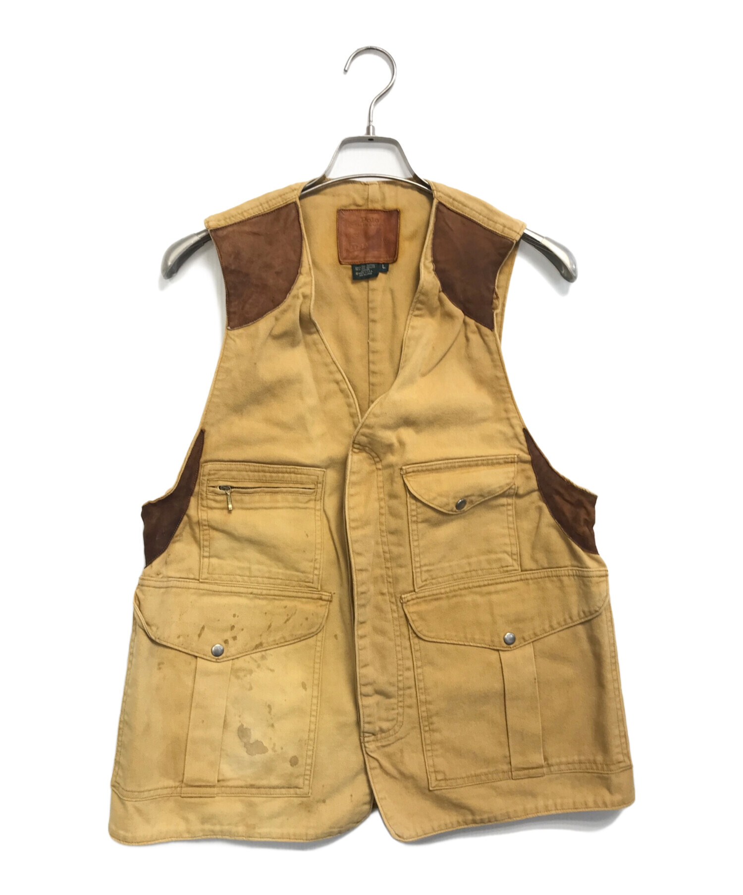 Polo ハンティング ベスト ラルフローレン vest フィッシング XL 中古・古着通販】POLO RALPH LAUREN (ポロ・ラルフローレン