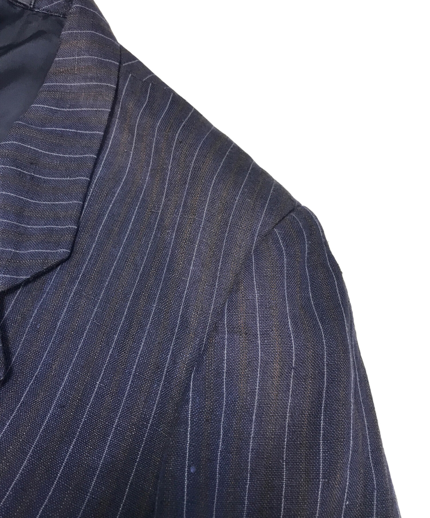 【新品・未使用】コムデギャルソン オムドゥ ネイビー テーラードジャケット COMME des GARCONS HOMME DEUX 【値下げ】COMME 24AW ジップアップ