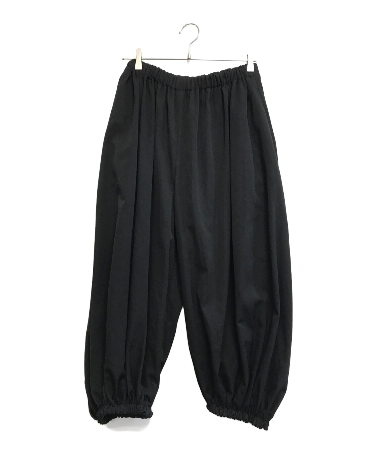 コムデギャルソン　サルエルバルーンパンツXS BLACK コムデギャルソン ウール変形サルエルバルーンパンツxs - メルカリ