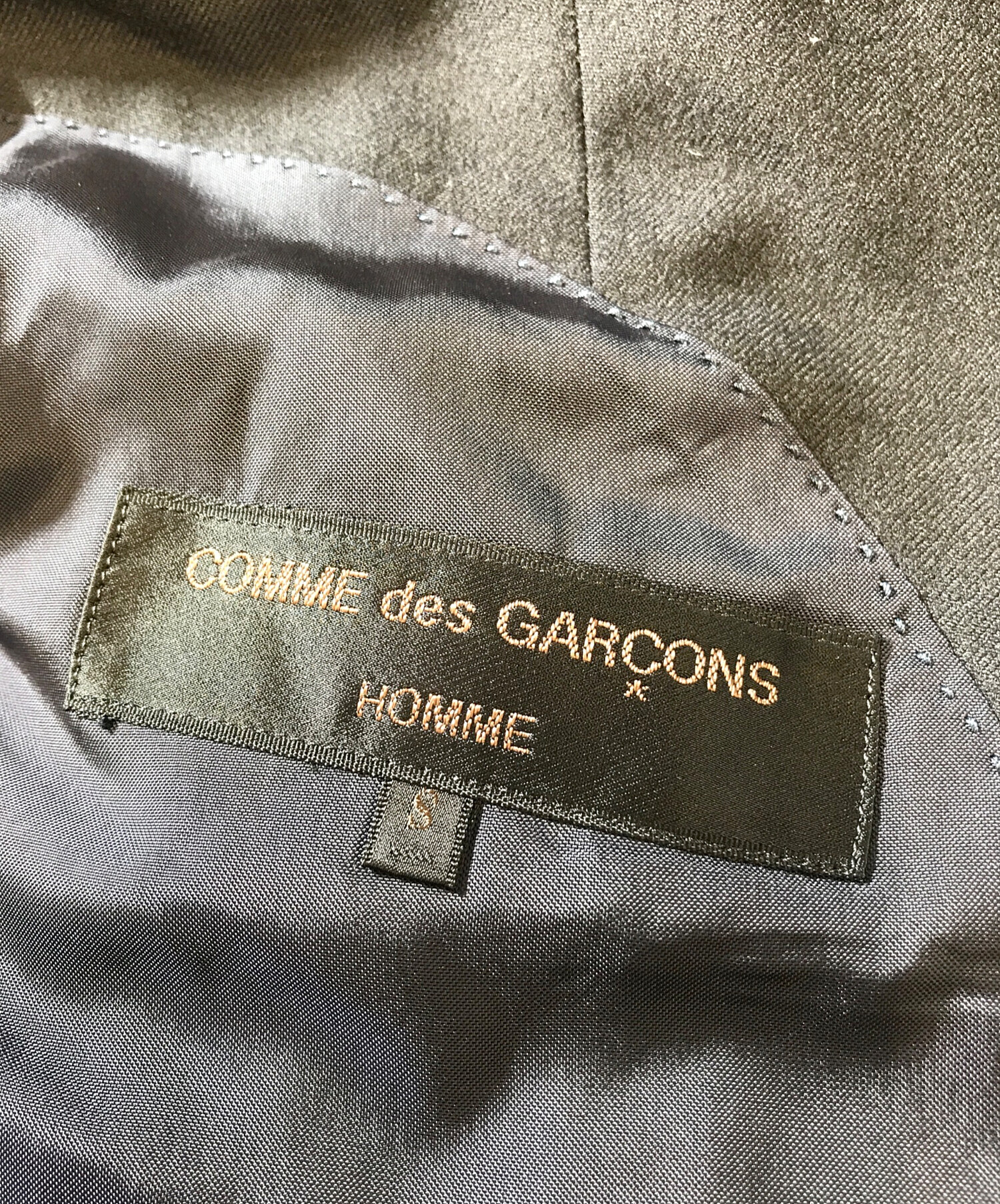 【未使用品】COMME des GARÇONS テーラードジャケット　S 中古・古着通販】COMME des GARCONS HOMME (コムデギャルソン オム