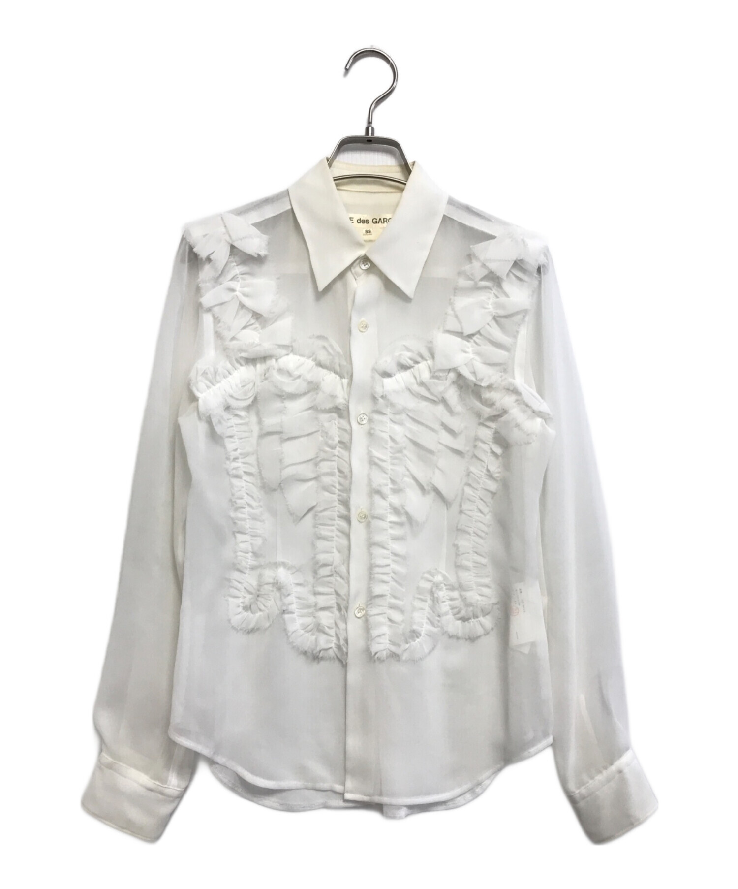 中古・古着通販】COMME des GARCONS (コムデギャルソン) フリルシャツ 