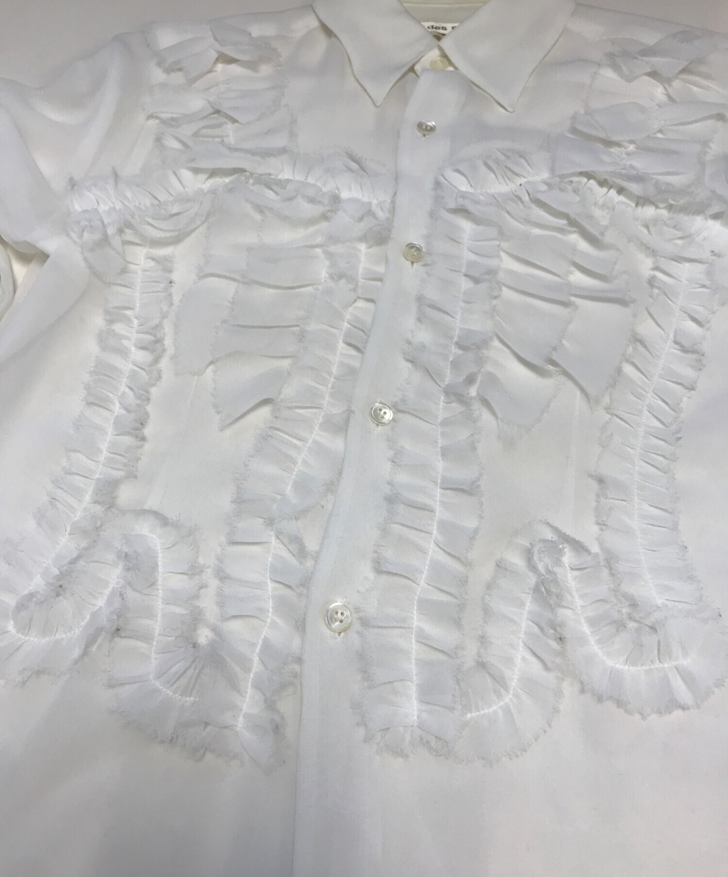 中古・古着通販】COMME des GARCONS (コムデギャルソン) フリルシャツ 