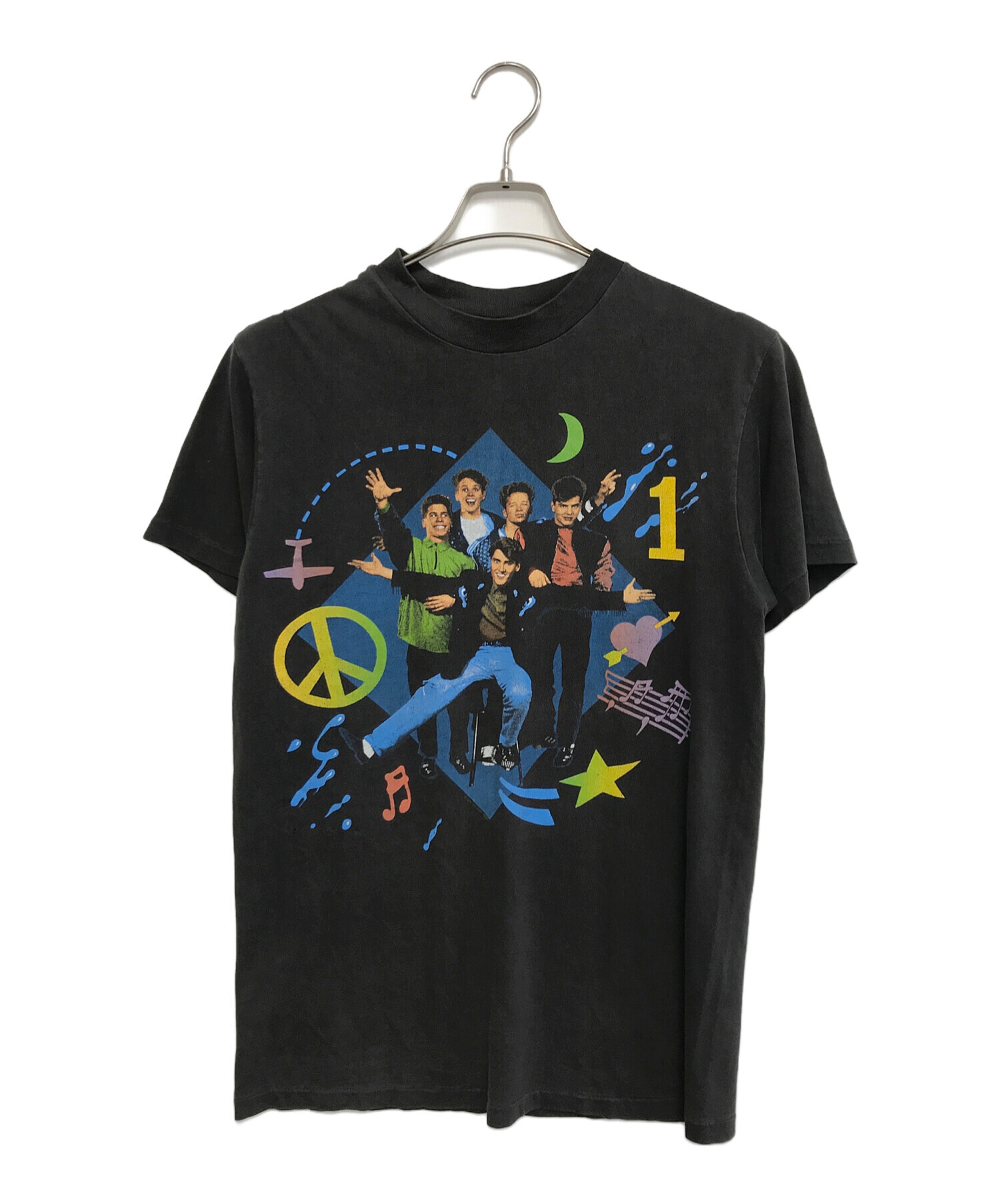 中古・古着通販】Hanes (ヘインズ) プリントTシャツ ブラック サイズ