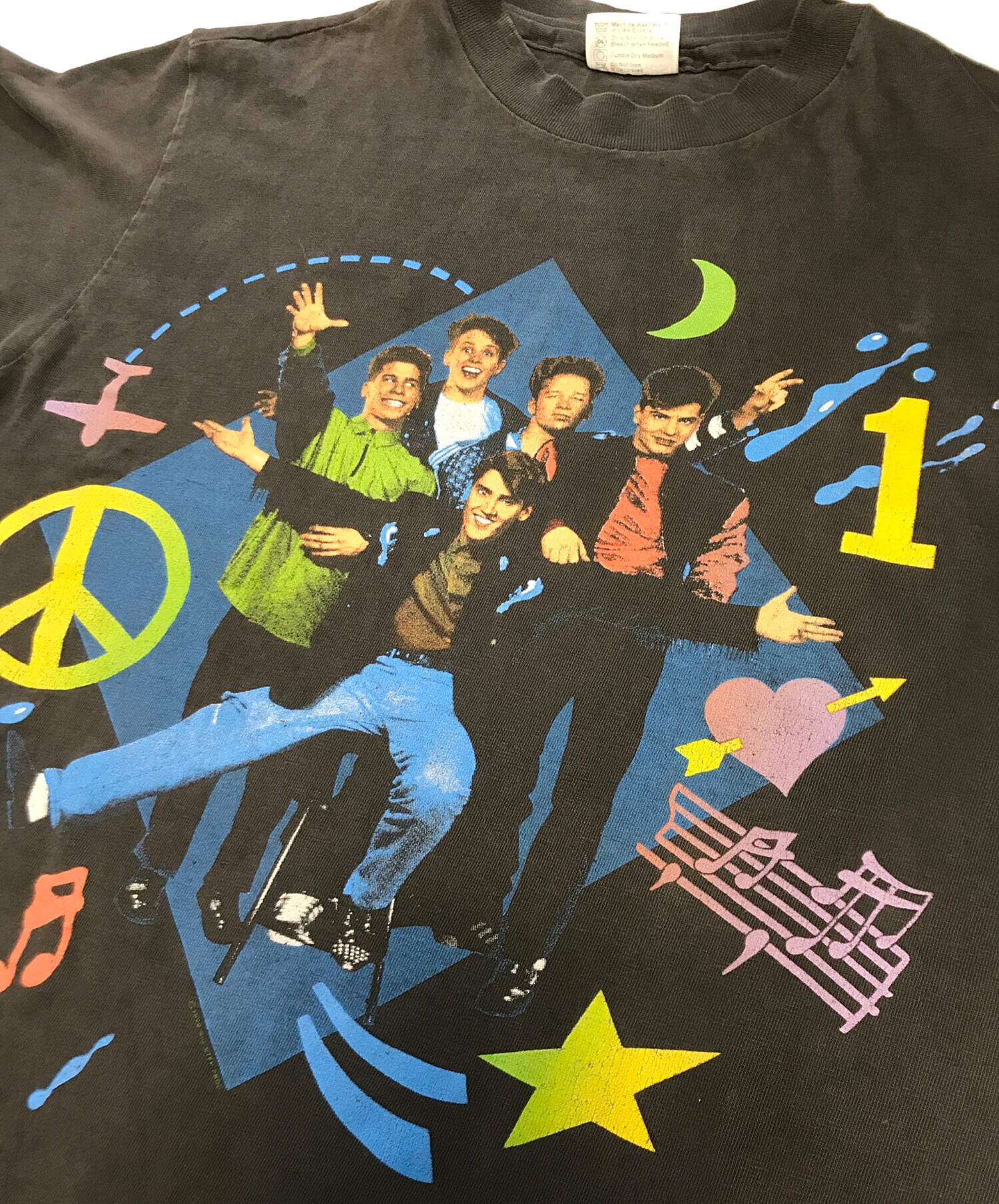中古・古着通販】Hanes (ヘインズ) プリントTシャツ ブラック サイズ