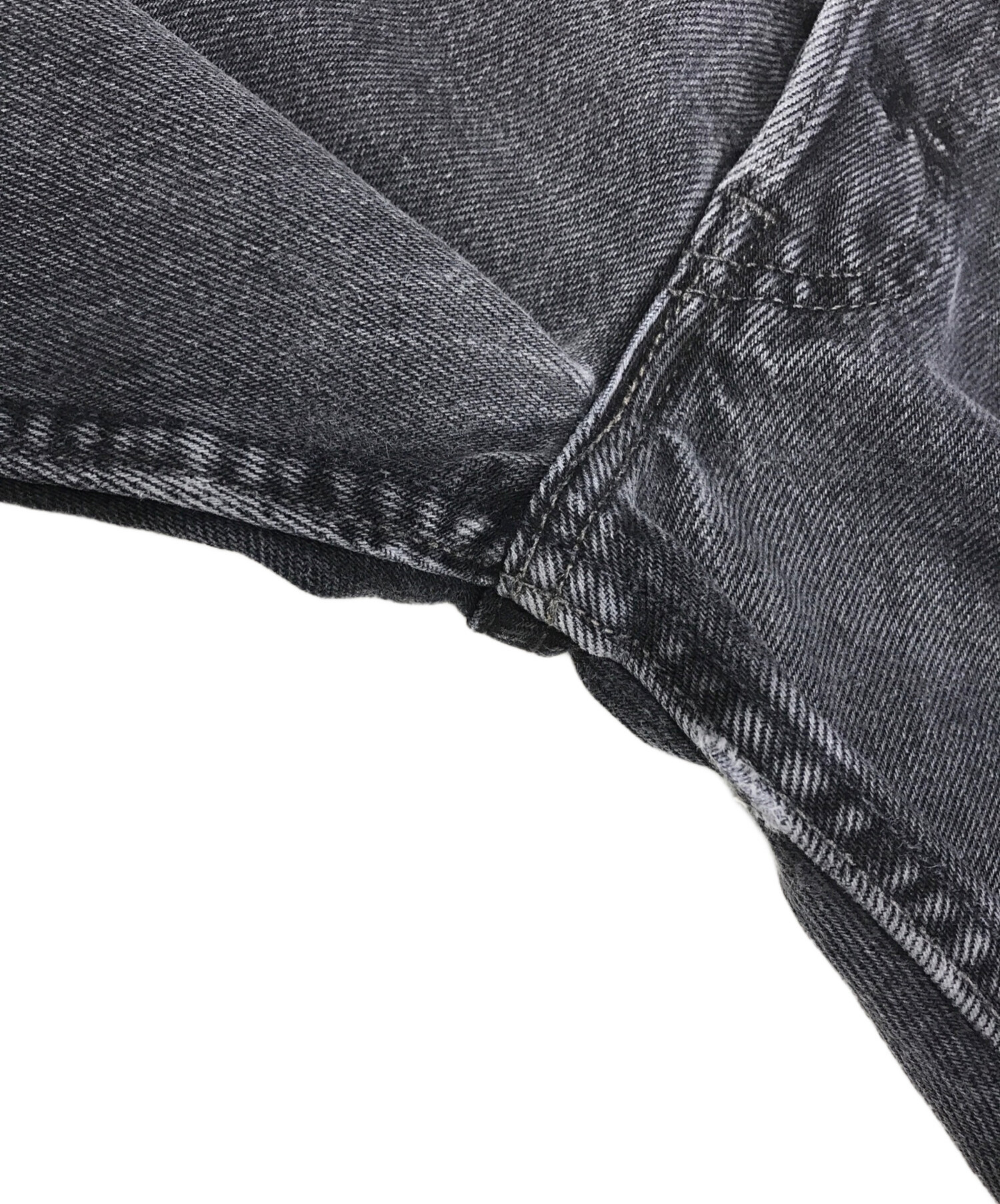 中古・古着通販】LEVI'S (リーバイス) 後染めブラックデニム ブラック