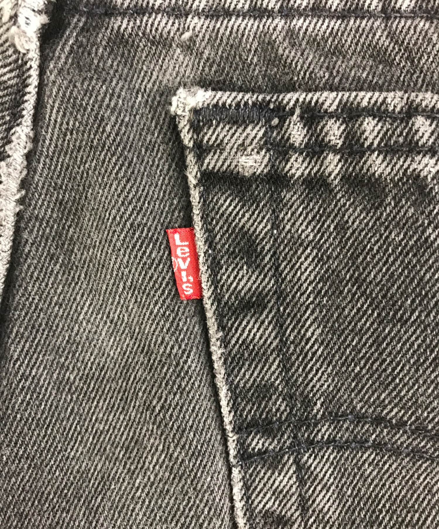中古・古着通販】LEVI'S (リーバイス) 後染めブラックデニム ブラック