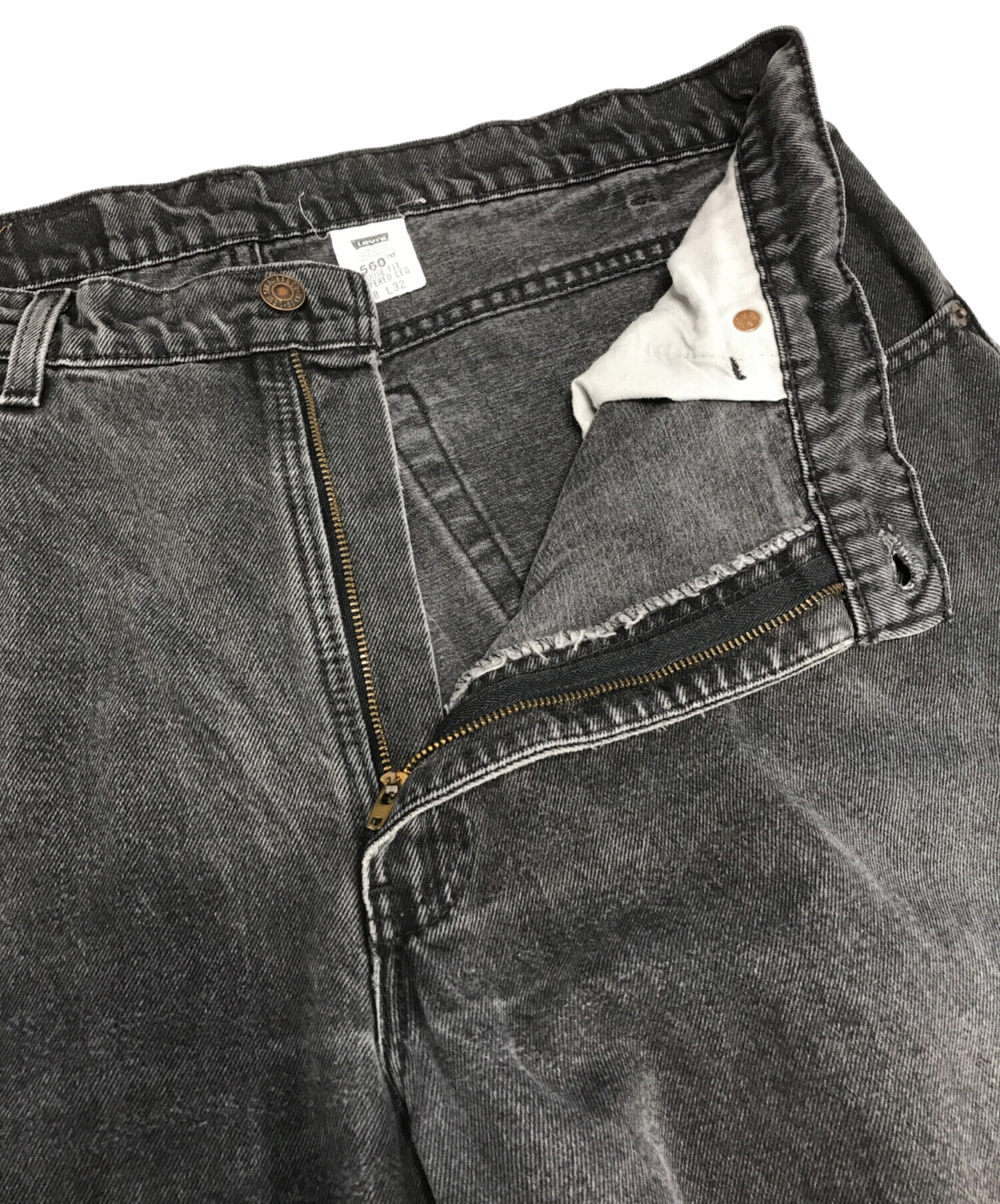 中古・古着通販】LEVI'S (リーバイス) 後染めブラックデニム ブラック