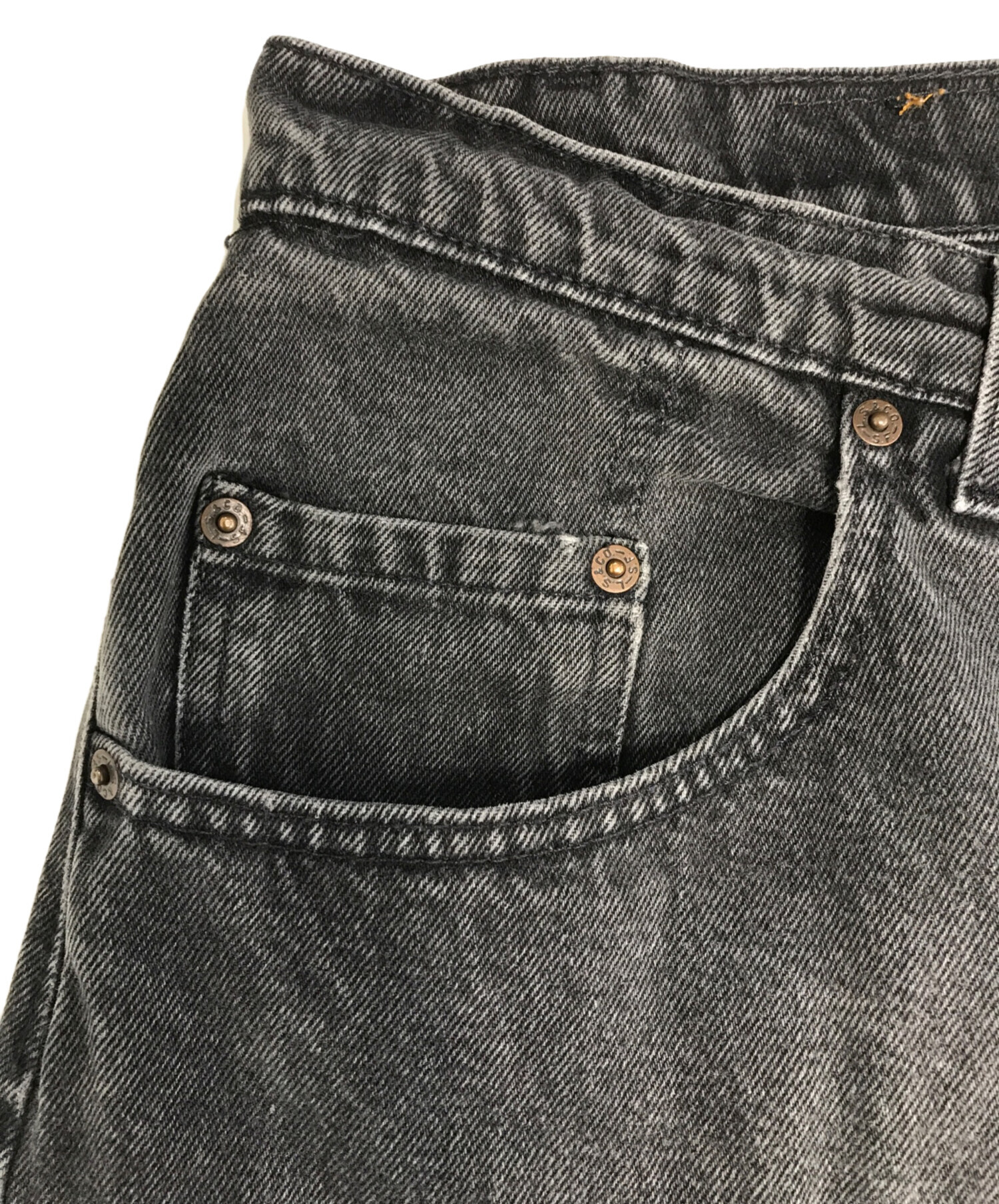 中古・古着通販】LEVI'S (リーバイス) 後染めブラックデニム ブラック