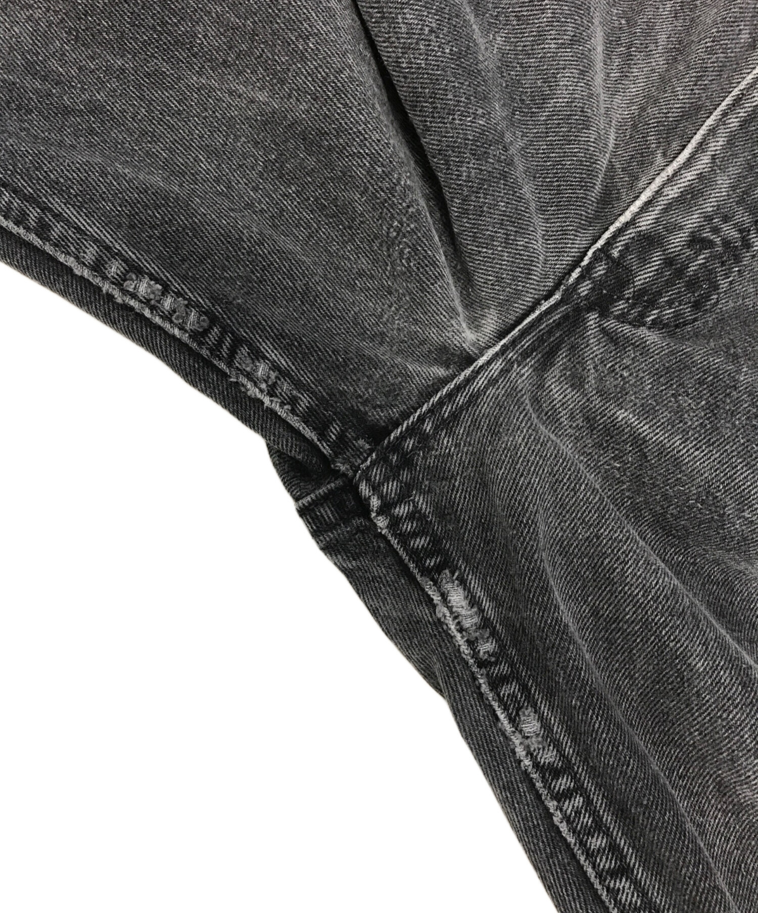 中古・古着通販】LEVI'S (リーバイス) 後染めブラックデニム ブラック