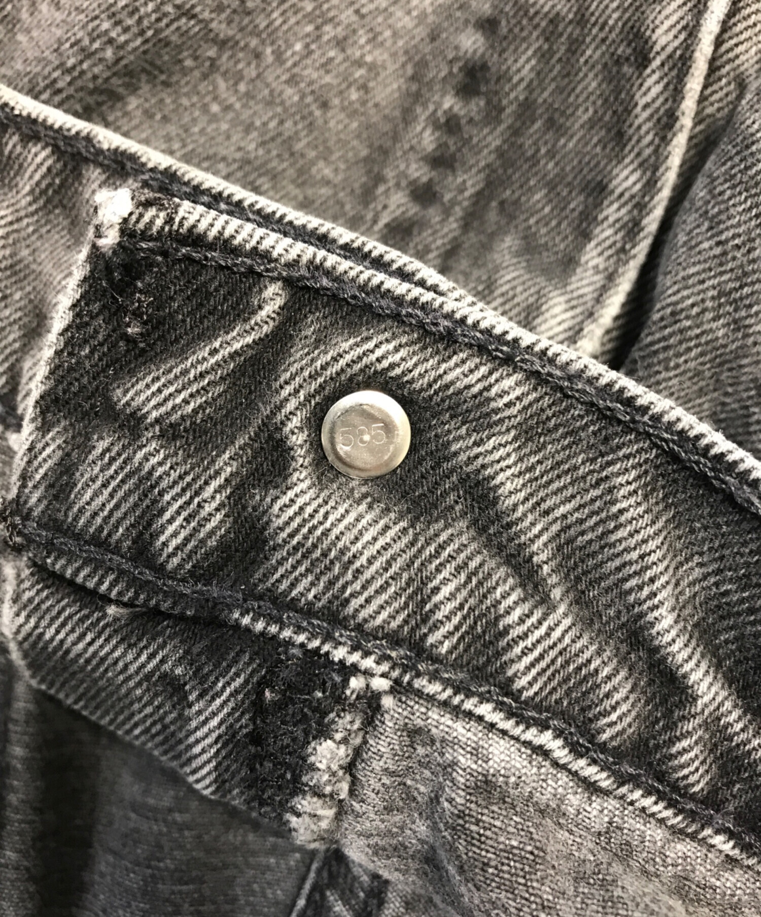 中古・古着通販】LEVI'S (リーバイス) 後染めブラックデニム ブラック