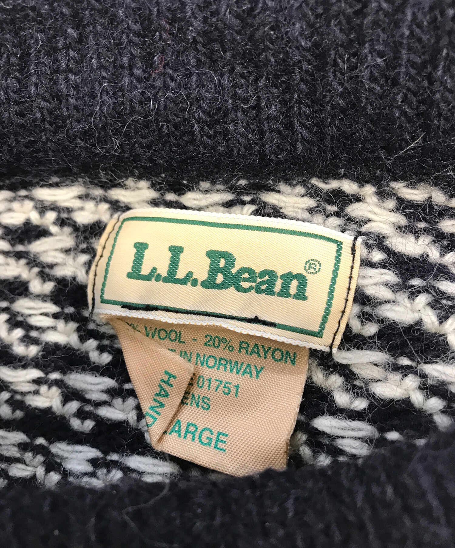 中古・古着通販】L.L.Bean (エルエルビーン) バーズアイニット