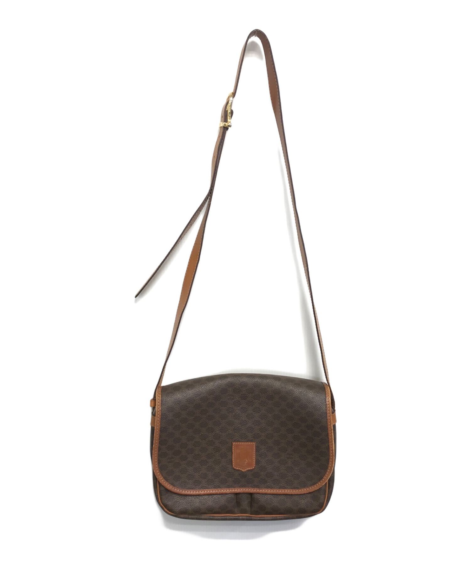 中古・古着通販】CELINE (セリーヌ) マカダム柄ショルダーバッグ