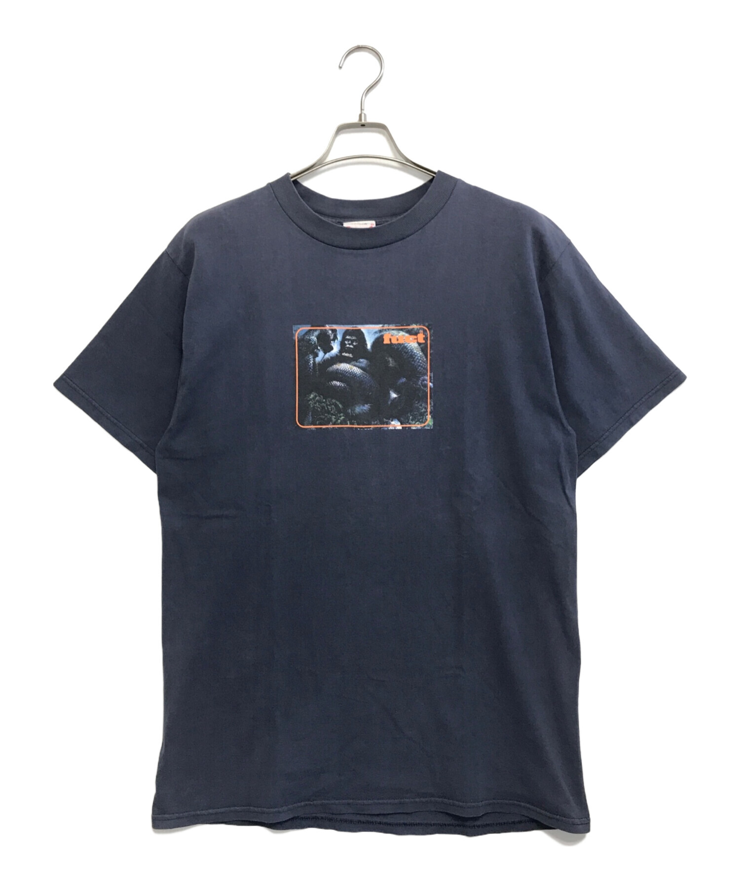 L 90s FUCT ファクト アメリカ製 Tシャツ ネイビー 中古・古着通販】FUCT (ファクト) プリントTシャツ ネイビー サイズ:L