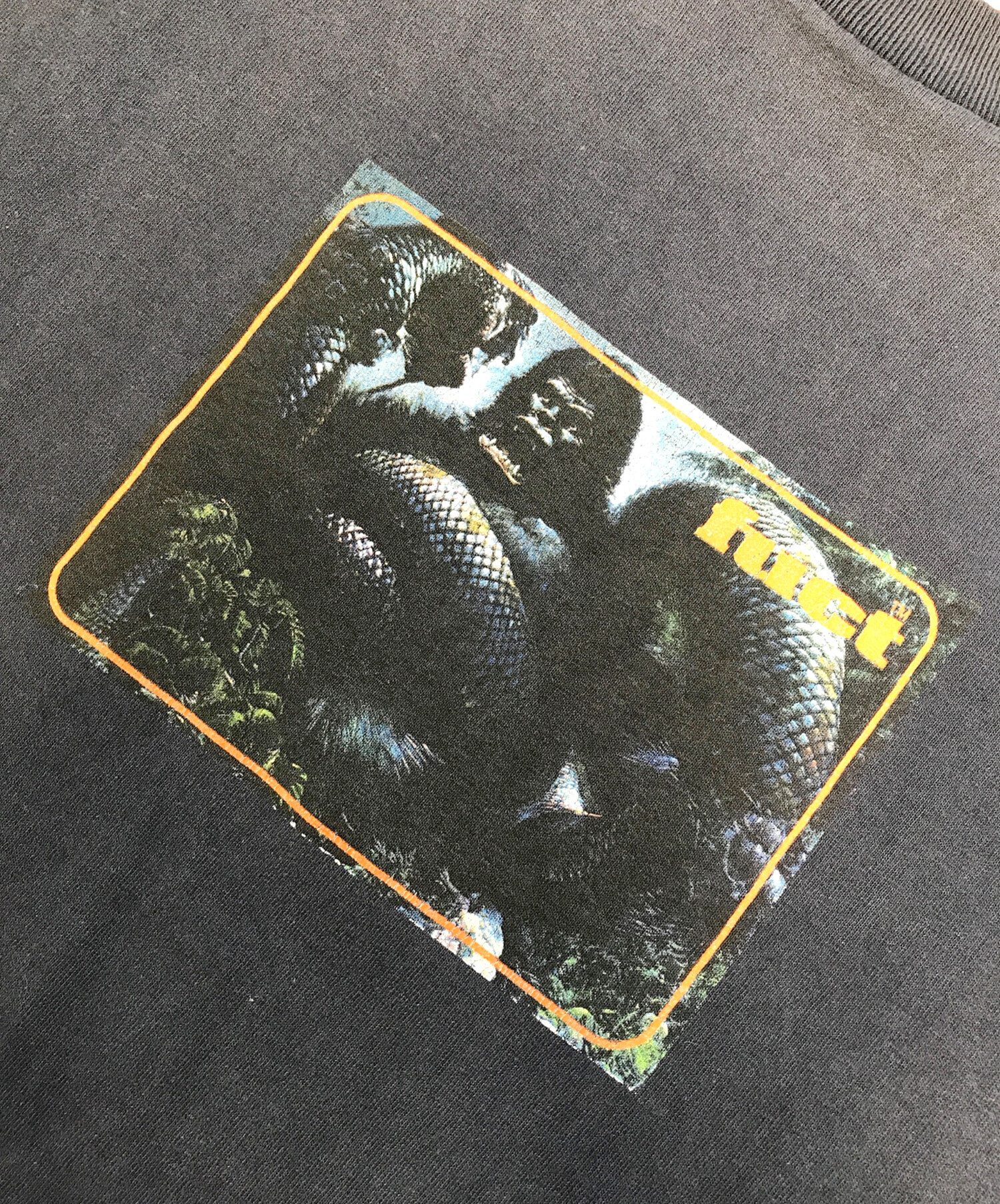 中古・古着通販】FUCT (ファクト) プリントTシャツ ネイビー サイズ:L