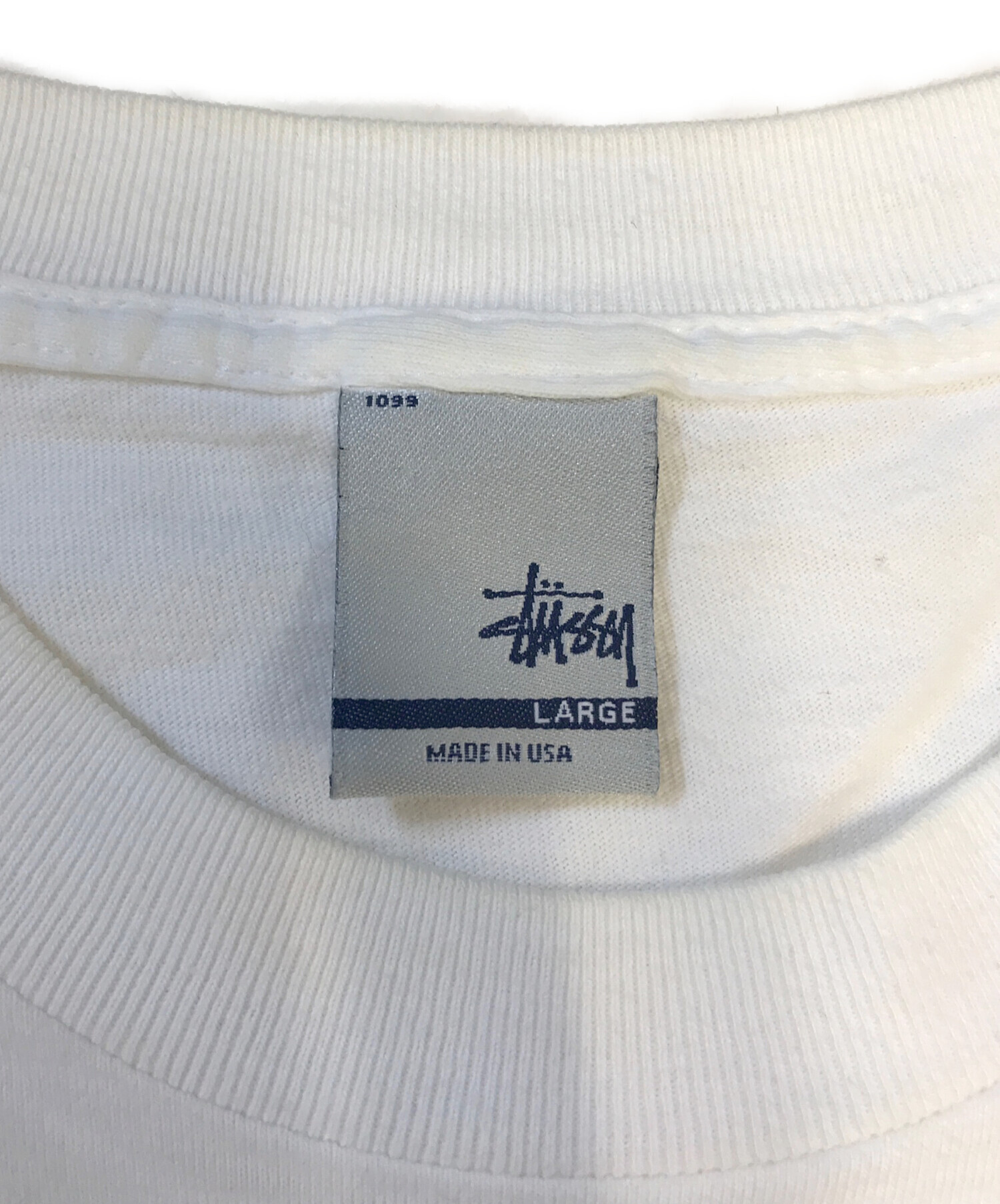 中古・古着通販】stussy (ステューシー) 両面プリントTシャツ ホワイト