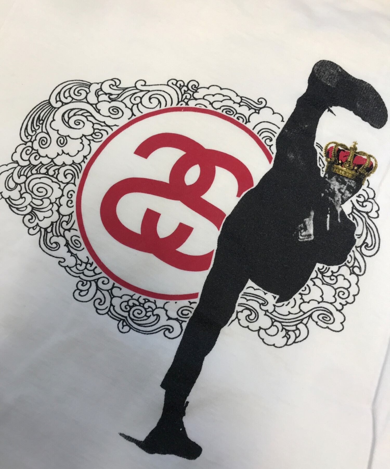 中古・古着通販】stussy (ステューシー) 両面プリントTシャツ ホワイト