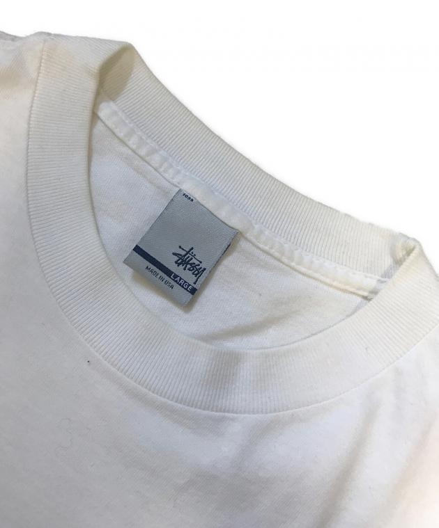 中古・古着通販】stussy (ステューシー) 両面プリントTシャツ ホワイト