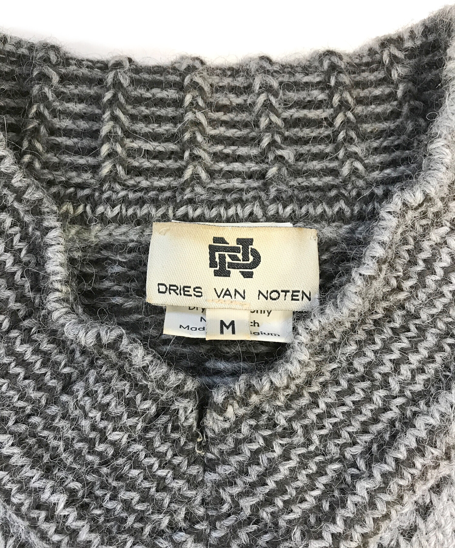 DRIES VAN NOTEN ドリスヴァンノッテン アーガイル ウール ニット ドリスヴァンノッテンDRIES VAN NOTEN メンズニット