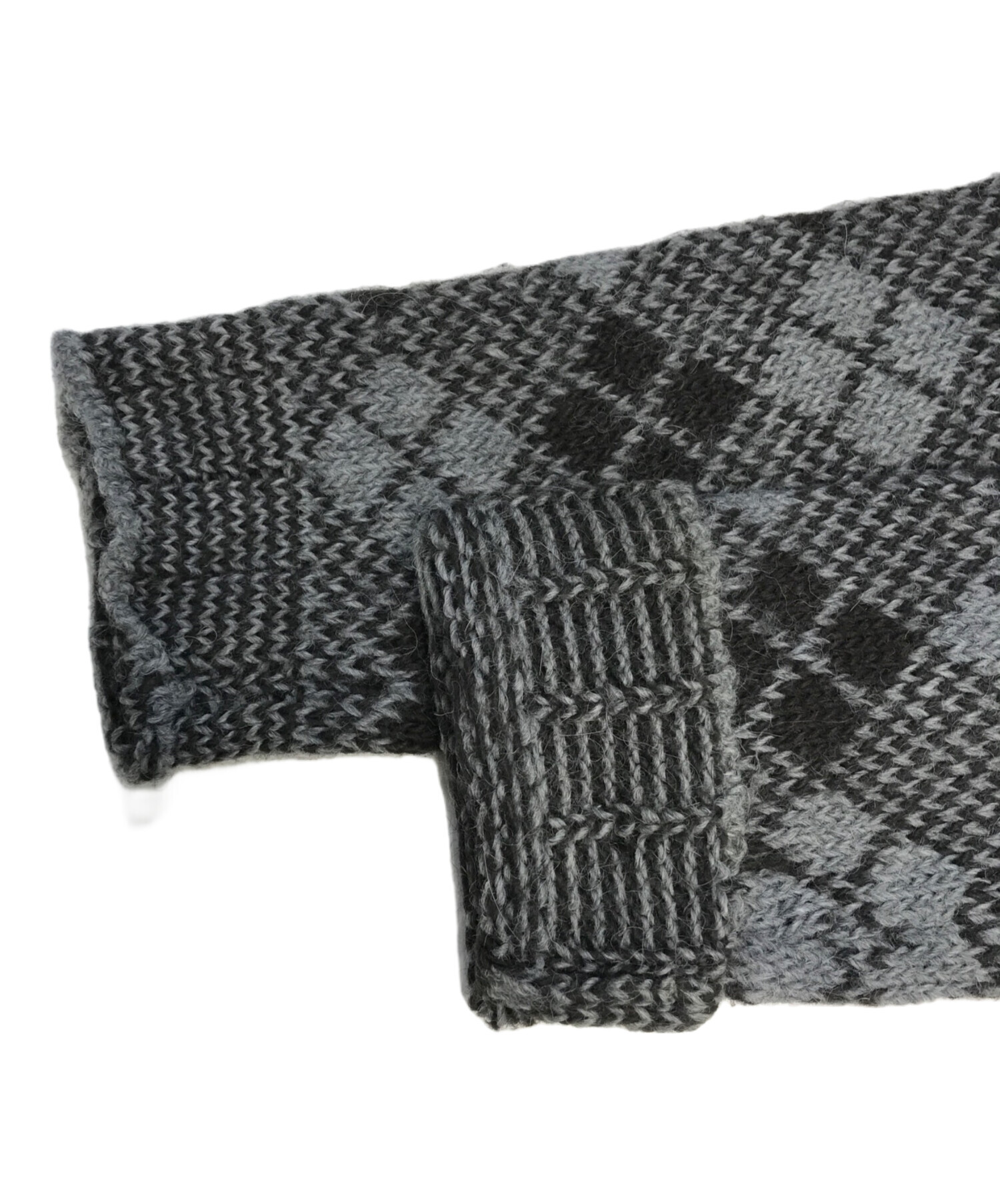 DRIES VAN NOTEN ドリスヴァンノッテン アーガイル ウール ニット 中古