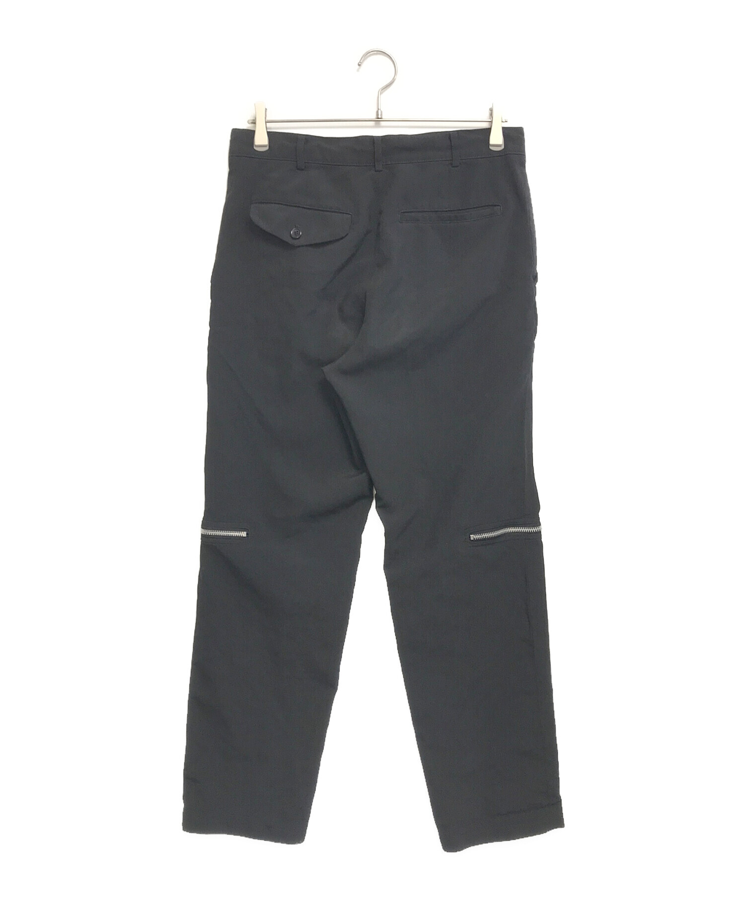 COMME des GARÇONS ポリ縮パンツ 中古・古着通販】BLACK COMME des GARCONS (ブラックコムデギャルソン