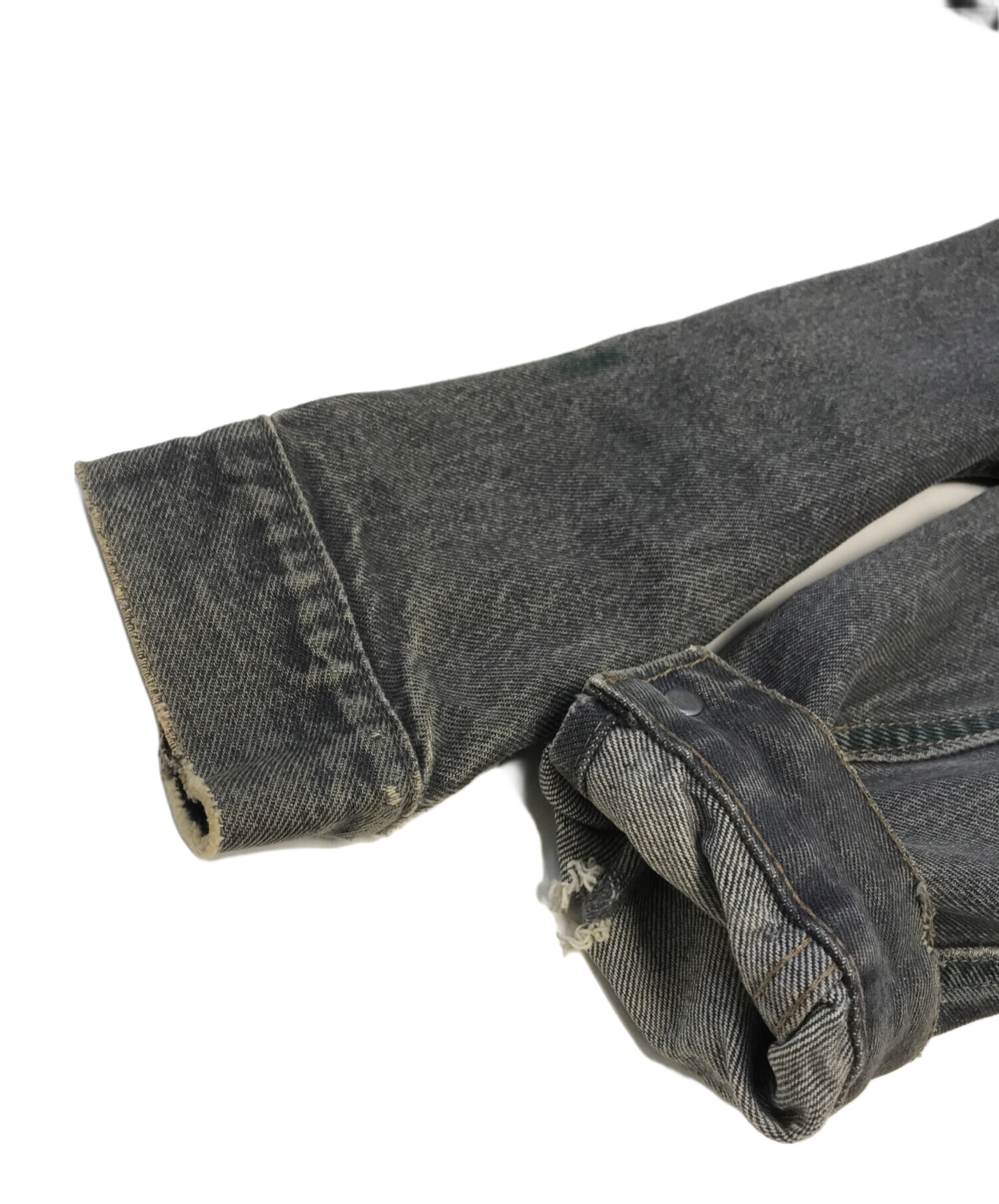 中古・古着通販】LEVI'S (リーバイス) 先染めブラックデニムジャケット