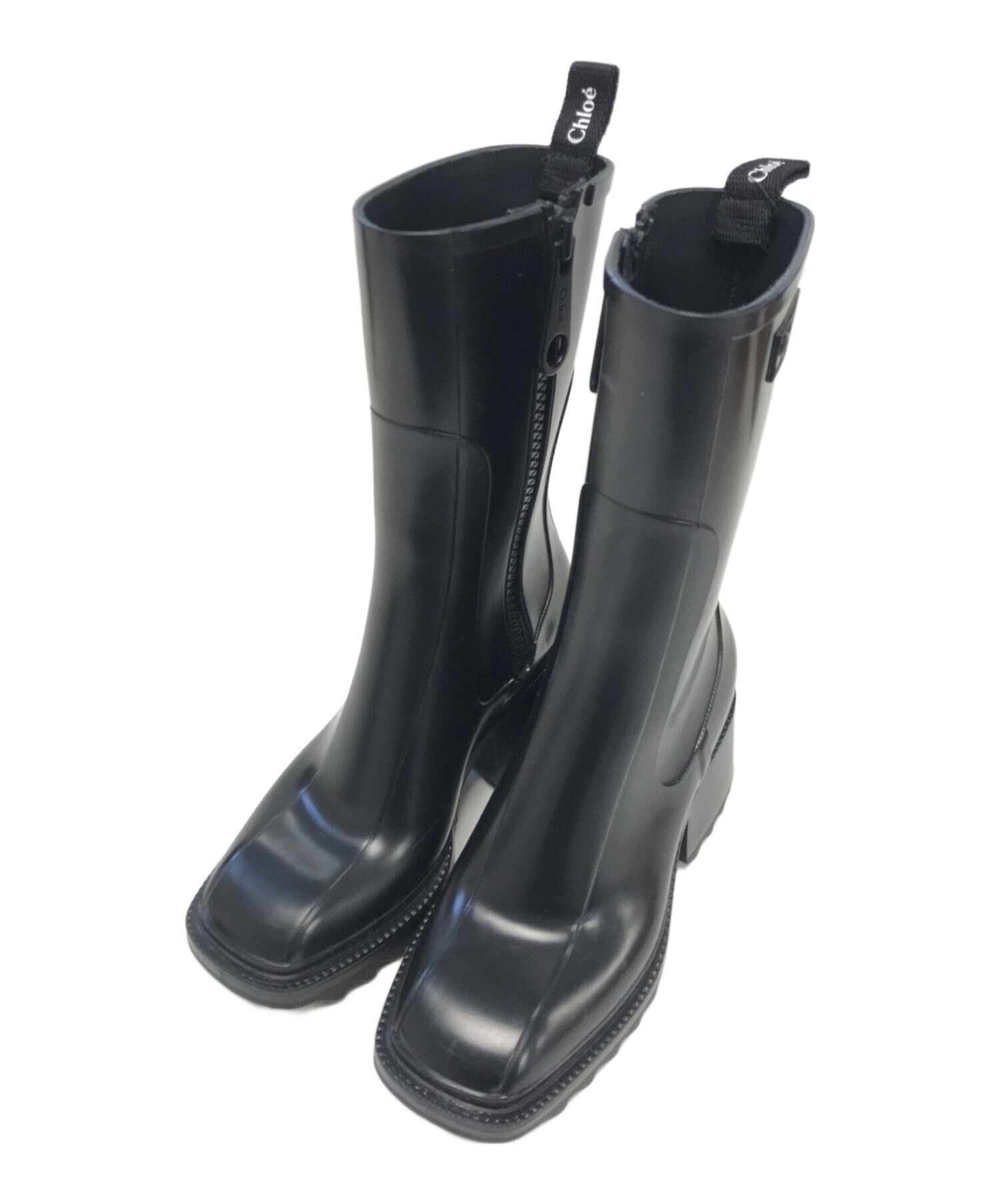 中古・古着通販】Chloe (クロエ) レインブーツ ブラック サイズ:36