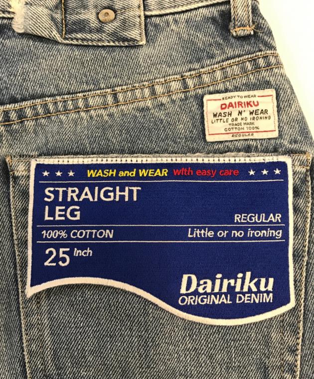 最終値下げ【新品未使用】DAIRIKU STRAIGHT LEG 29inch 中古・古着通販】DAIRIKU (ダイリク) STRAIGHT LEG インディゴ サイズ