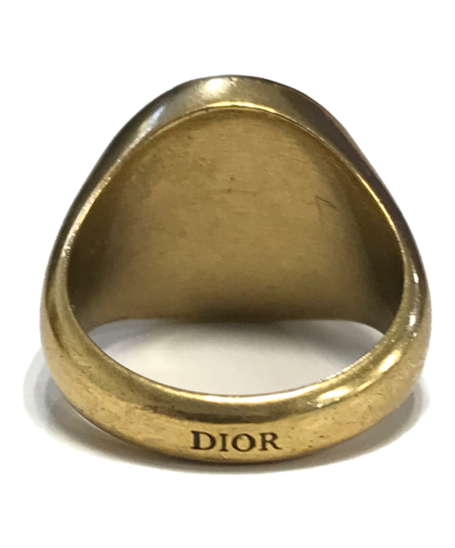 レア　希少　11号　Dior ディオール　ビジュー　ゴールド　リング Christian Dior ディオール Dior OUIリング #51(約11号) K18イエロー