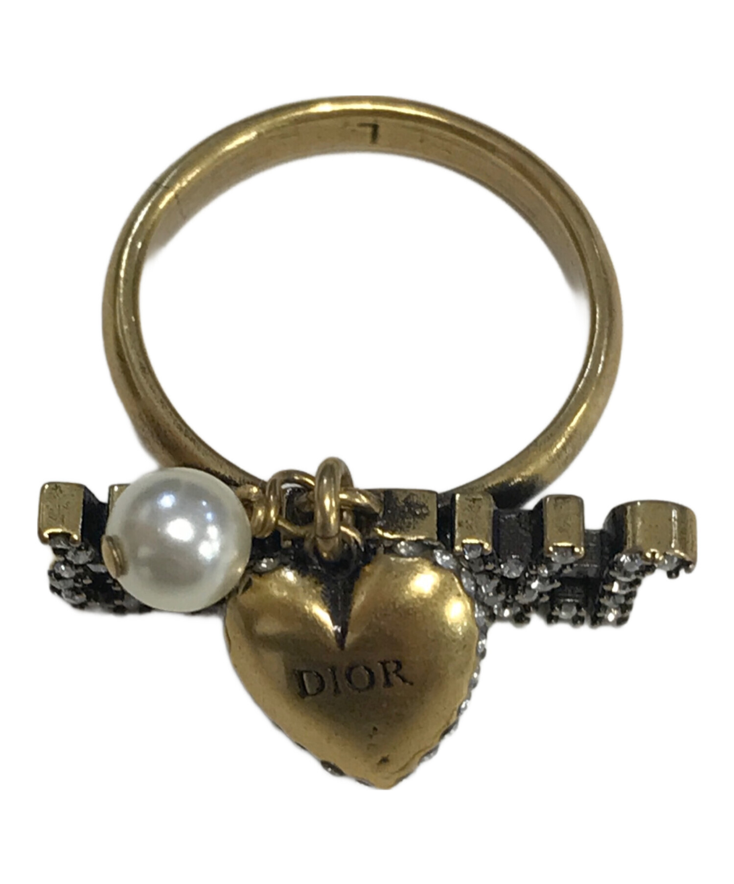 クリスチャン ディオール J’ADIOR リング アンティーク ゴールド L 中古・古着通販】Christian Dior (クリスチャン ディオール) J'ADIOR