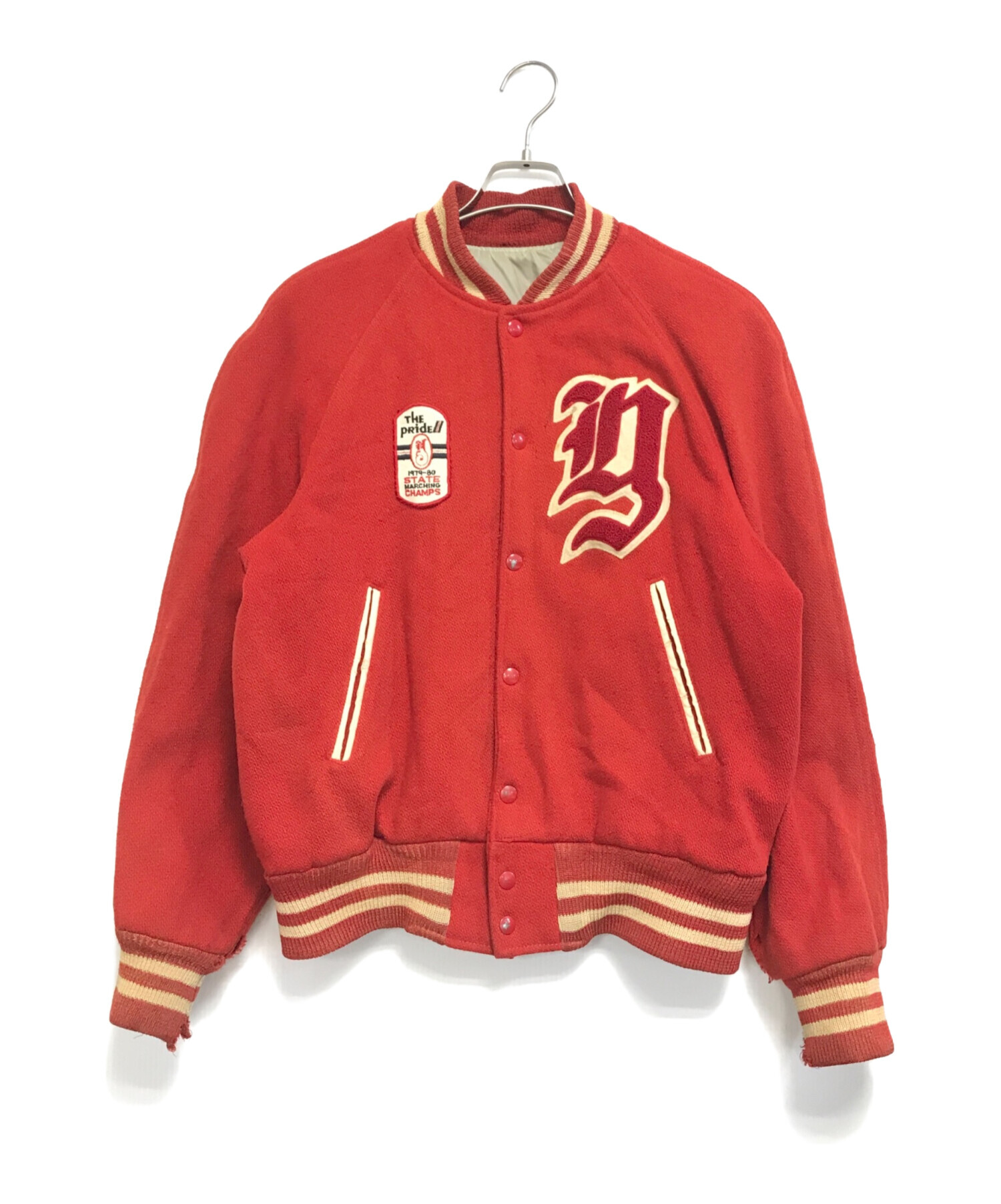 中古・古着通販】VINTAGE (ヴィンテージ) スタジャン レッド サイズ 