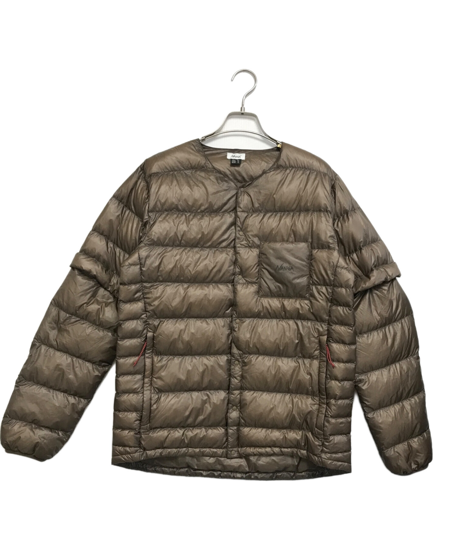 中古・古着通販】NANGA (ナンガ) INNER DOWN CARDIGAN DS ベージュ 