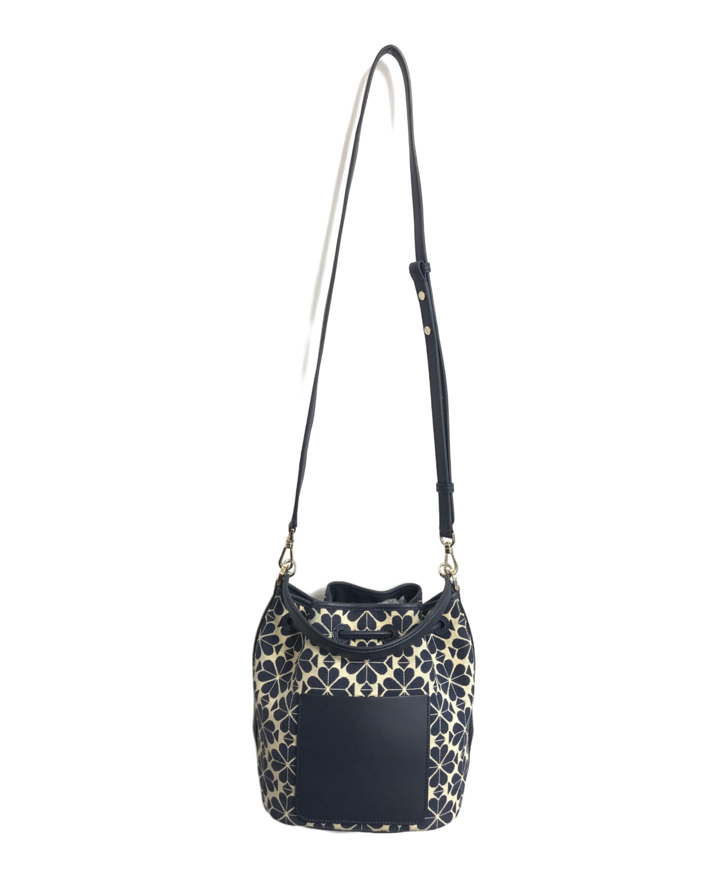 Kate spade スペードフラワー ジャカード ミディアム バケット バッグ