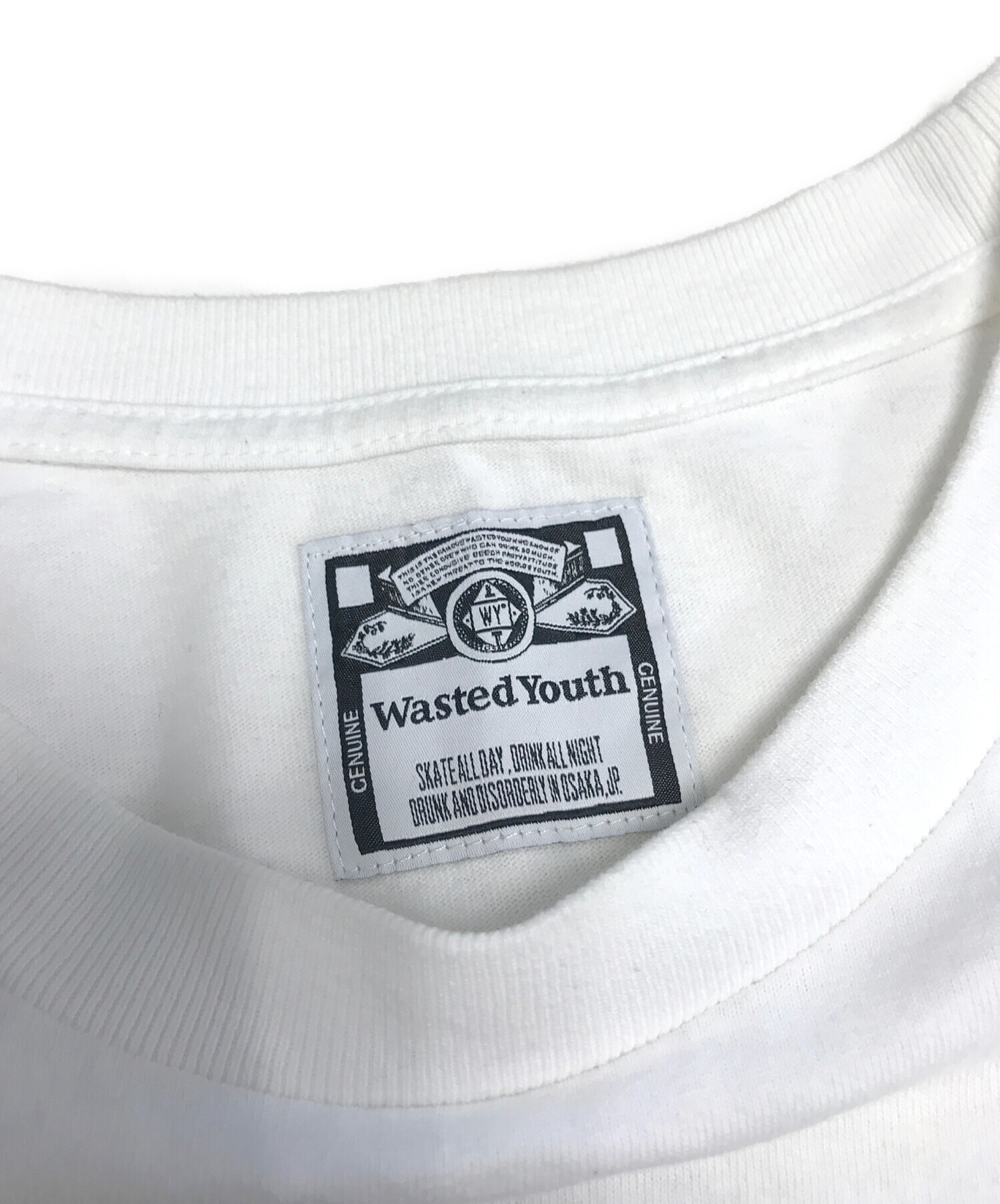 中古・古着通販】WASTED YOUTH (ウエステッド ユース) 両面プリントT 
