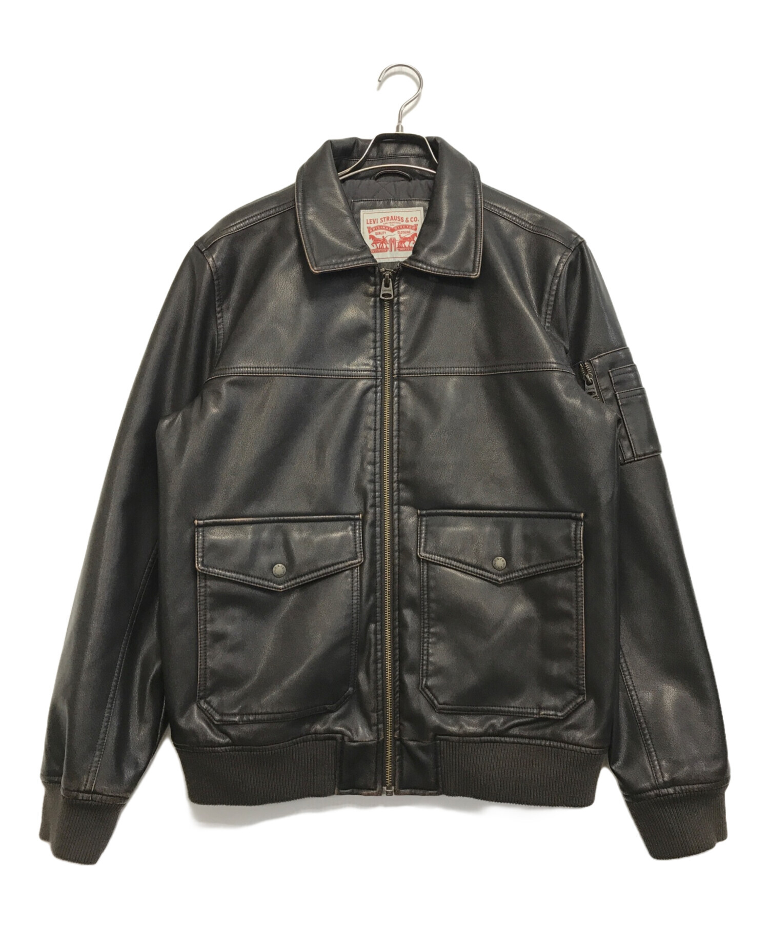 Levi's レザージャケット 中古・古着通販】LEVI'S (リーバイス) フェイクレザージャケット