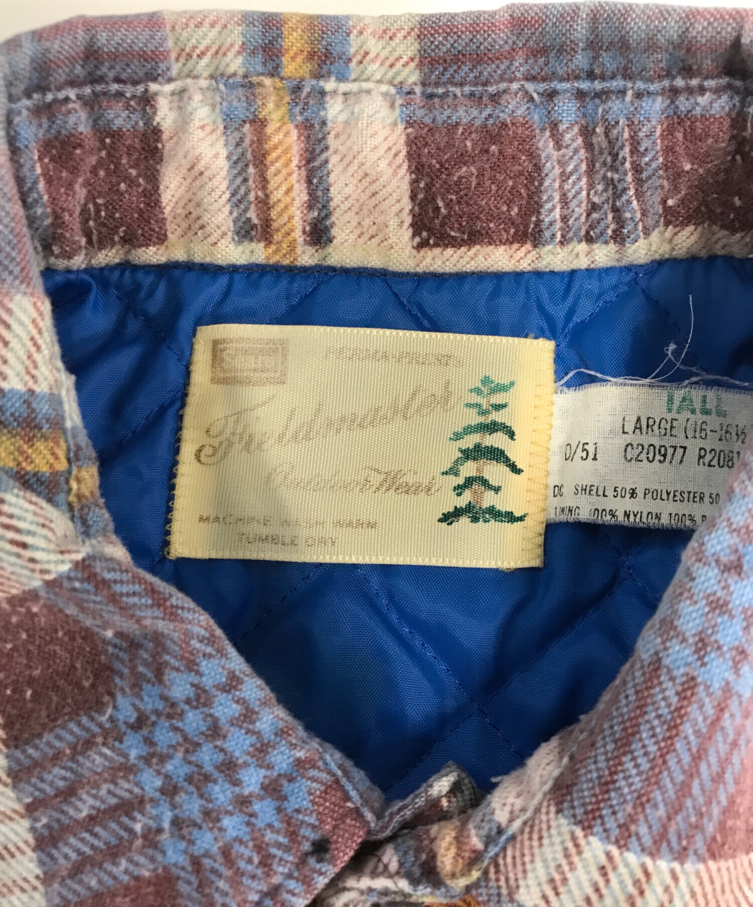 中古・古着通販】Sears (シアーズ) 裏地キルティングチェック