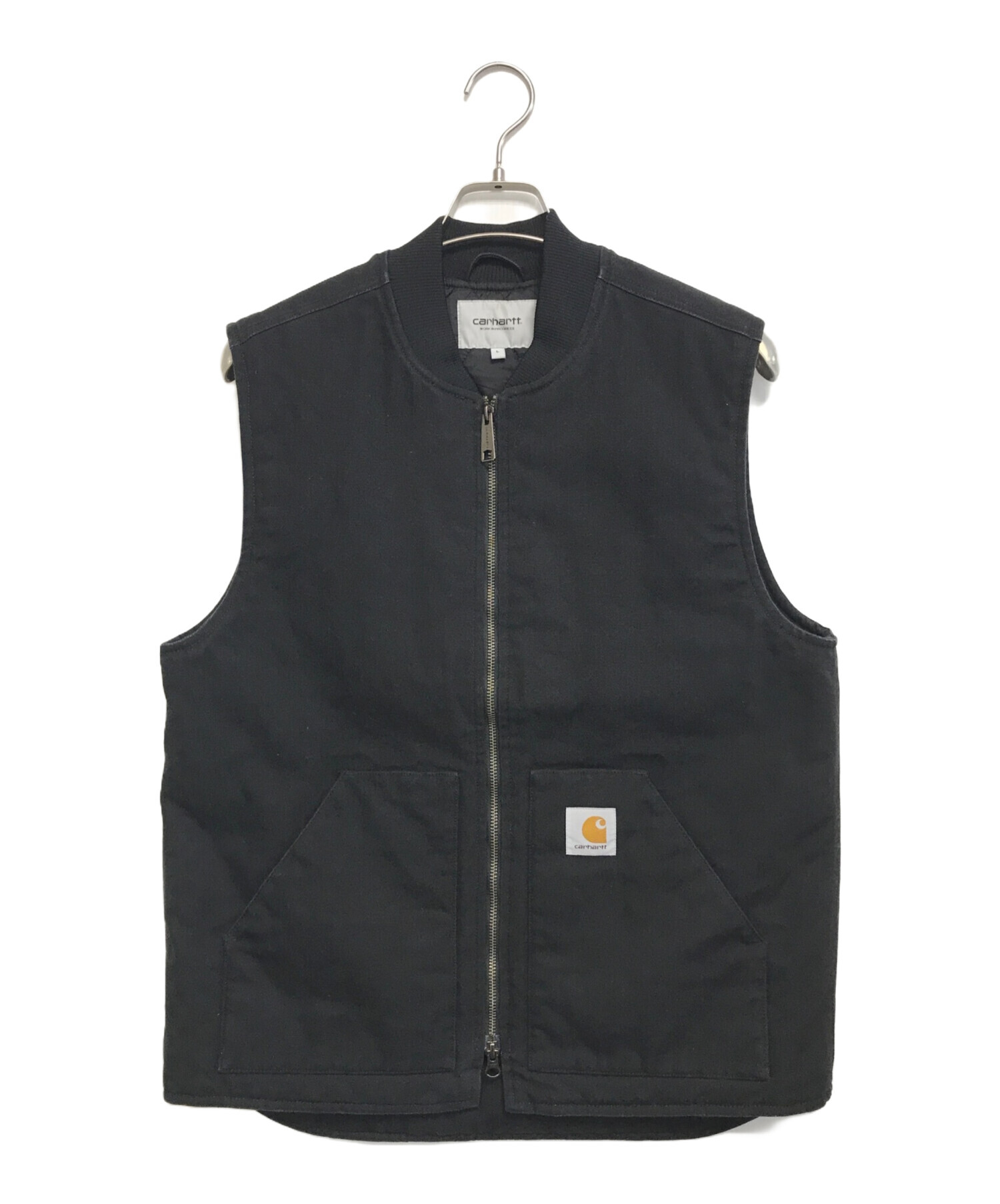 中古・古着通販】CarHartt (カーハート) ダックベスト ブラック サイズ 