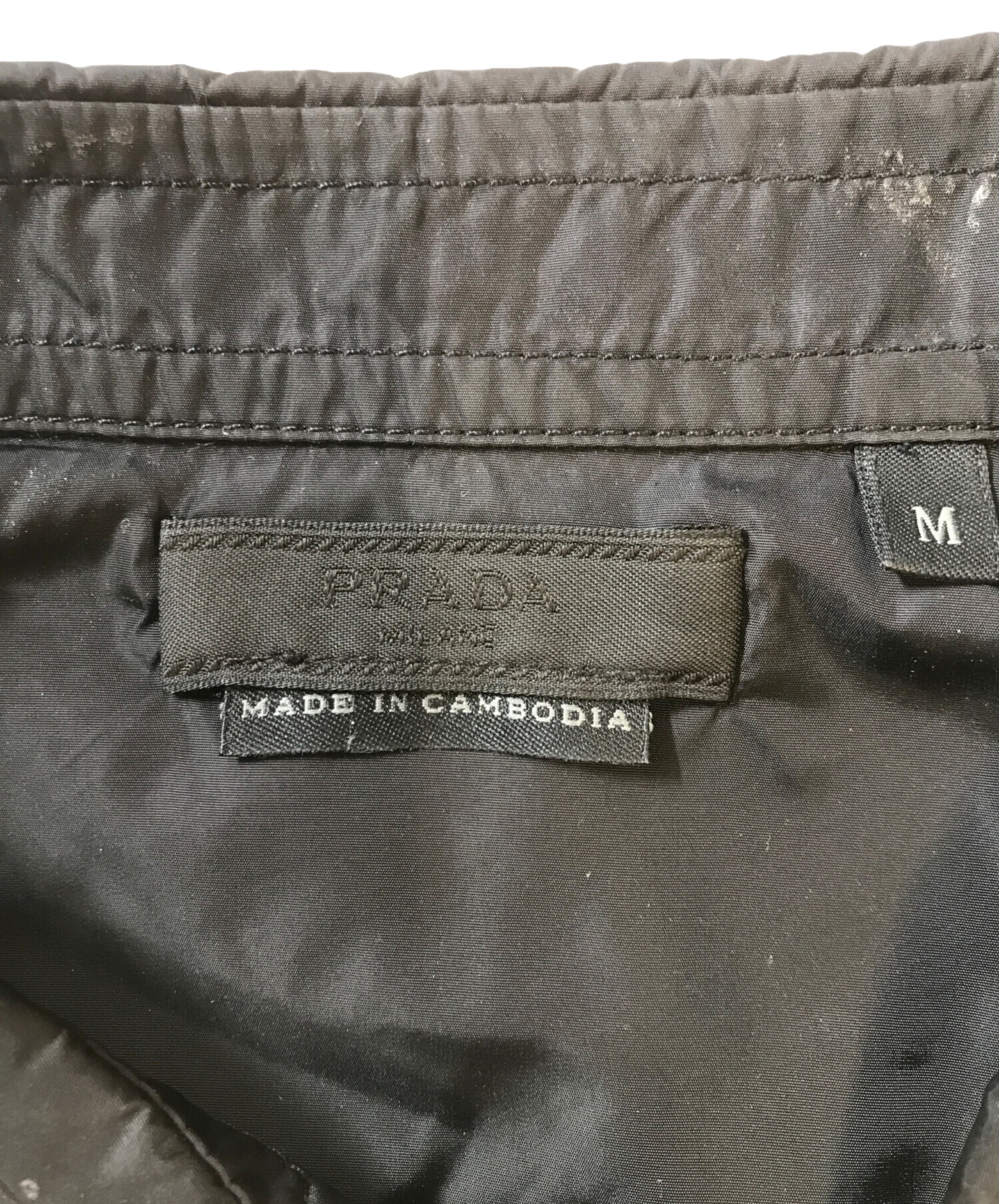 中古・古着通販】PRADA (プラダ) ナイロンジャケット ブラック サイズ