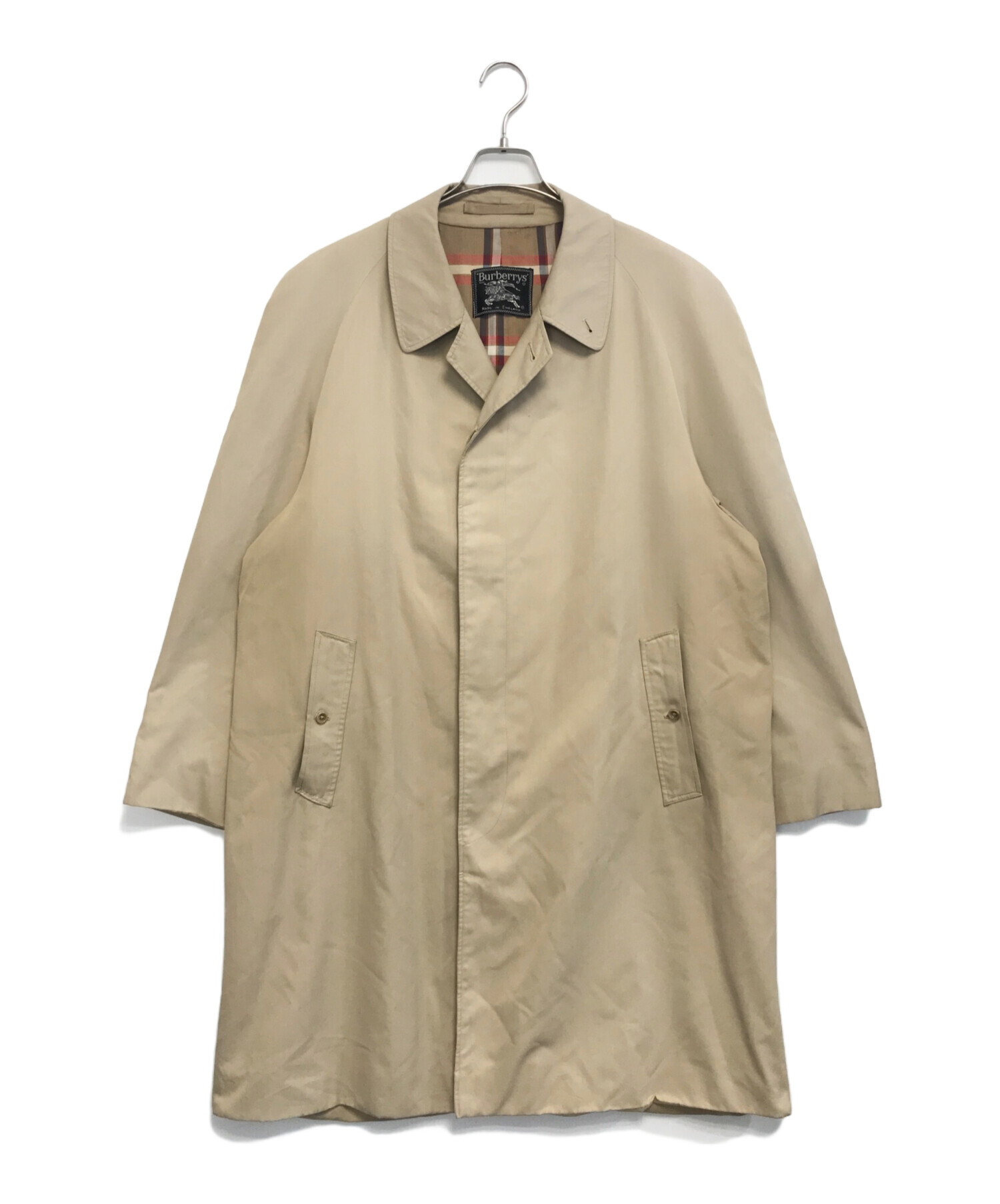 Burberry's ベージュ ステンカラーコートバーバリーヴィンテージ 中古・古着通販】Burberry's (バーバリーズ) ステンカラーコート