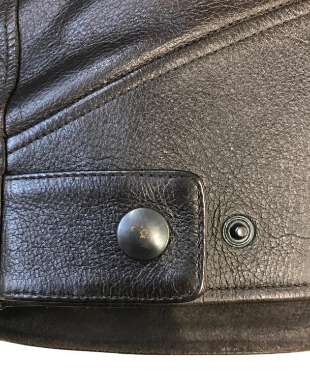 中古・古着通販】GUCCI (グッチ) レザージャケット ブラウン サイズ:44