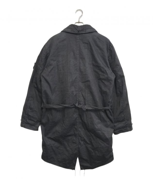 #ストーンアイランド グレー ブラック フード付きモッズコート 中古・古着通販】STONE ISLAND (ストーンアイランド) ライナー付き
