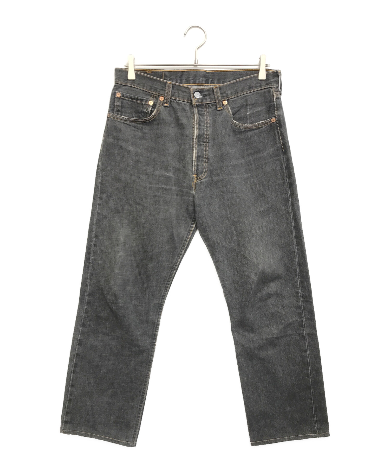 中古・古着通販】LEVI'S (リーバイス) ブラックデニム ブラック サイズ