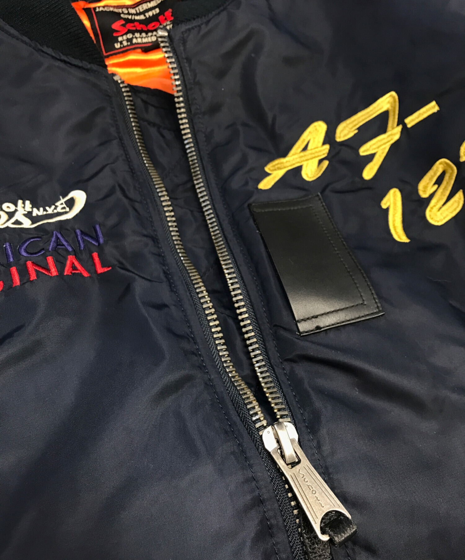 中古・古着通販】Schott (ショット) MA-1ジャケット ネイビー サイズ