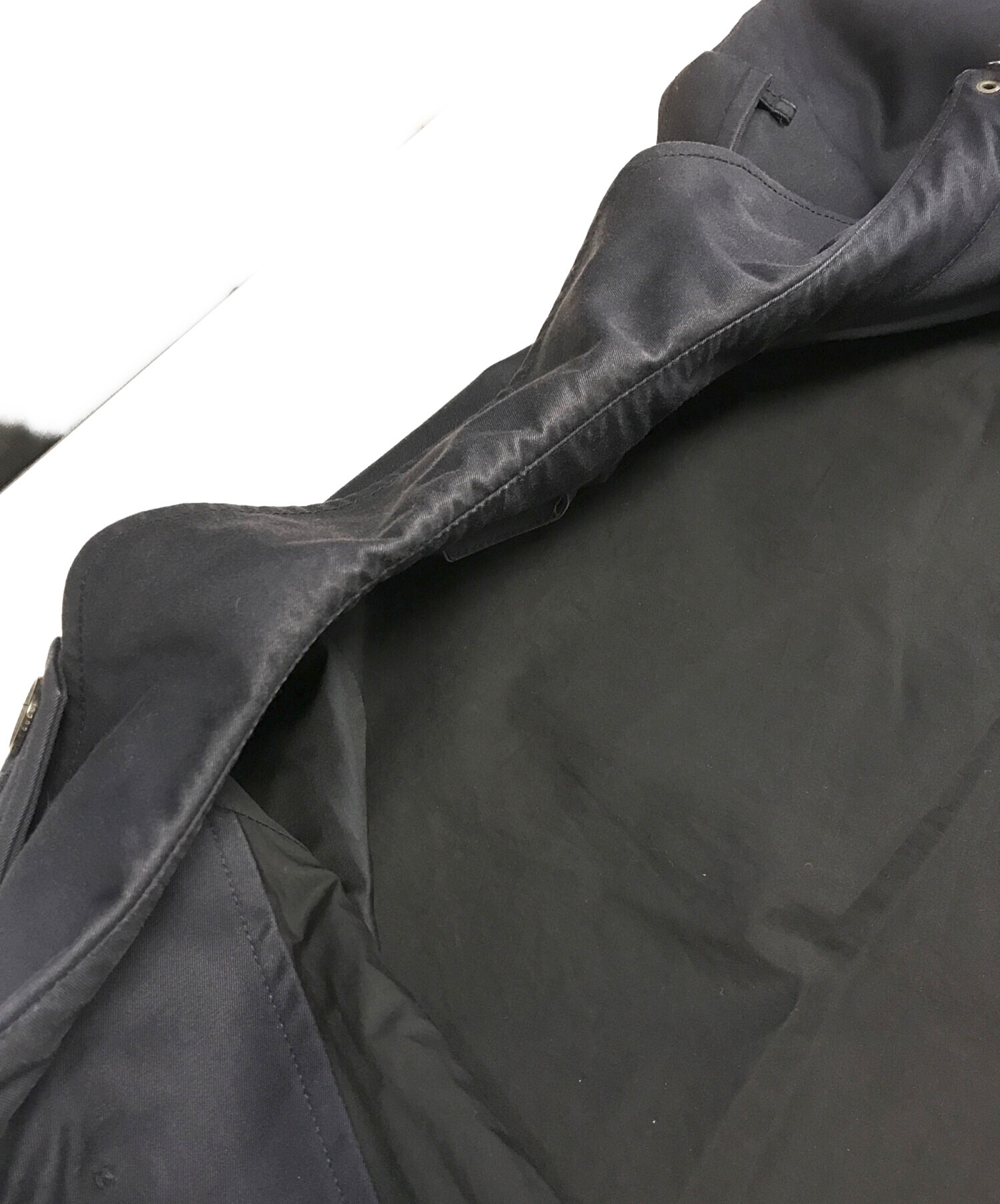 新品未使用タグ付　GUCCI ネイビー トレンチコート 中古・古着通販】GUCCI (グッチ) トレンチコート ネイビー サイズ:48