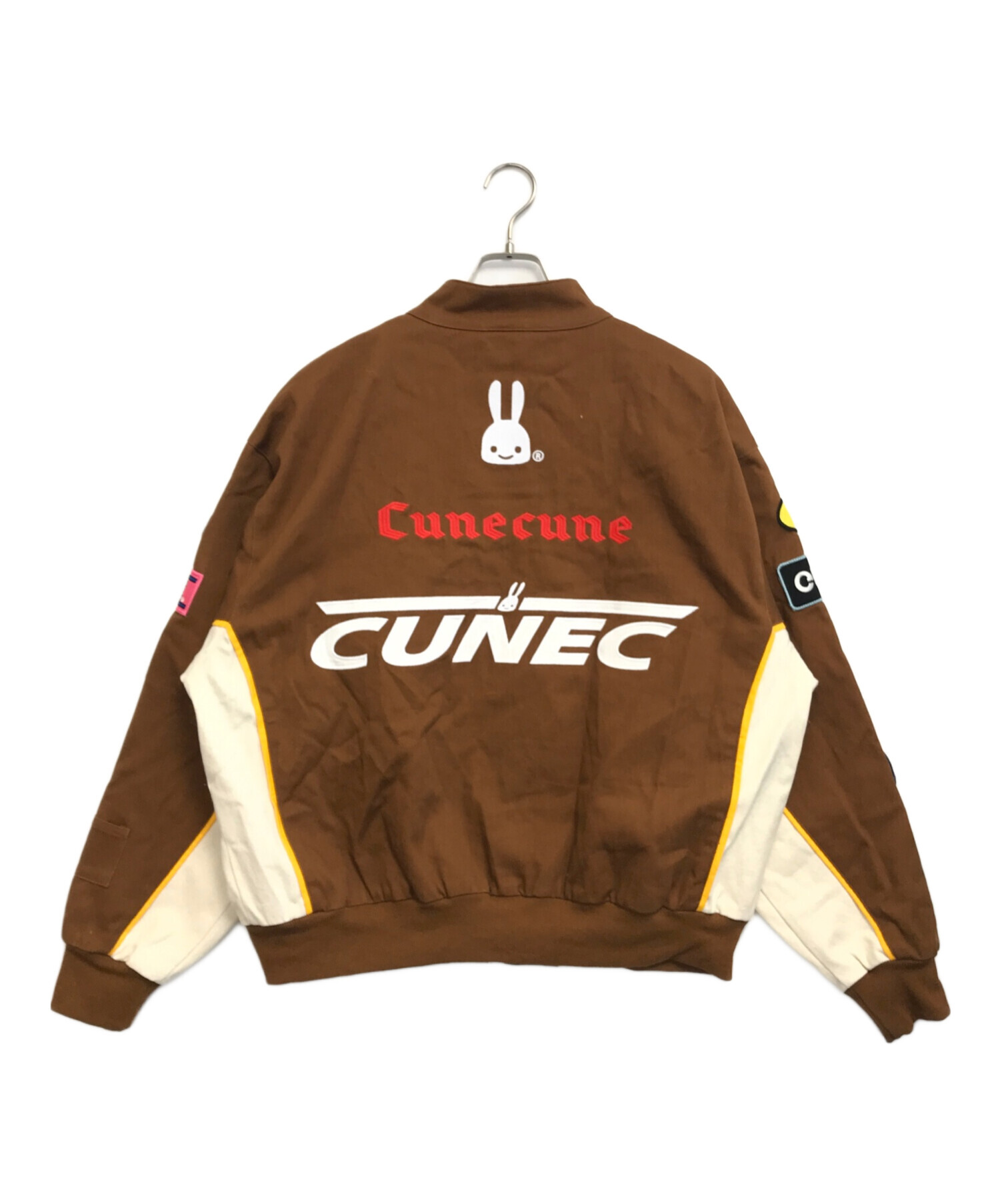 中古・古着通販】CUNE (キューン) ワッペンレーシングジャケット